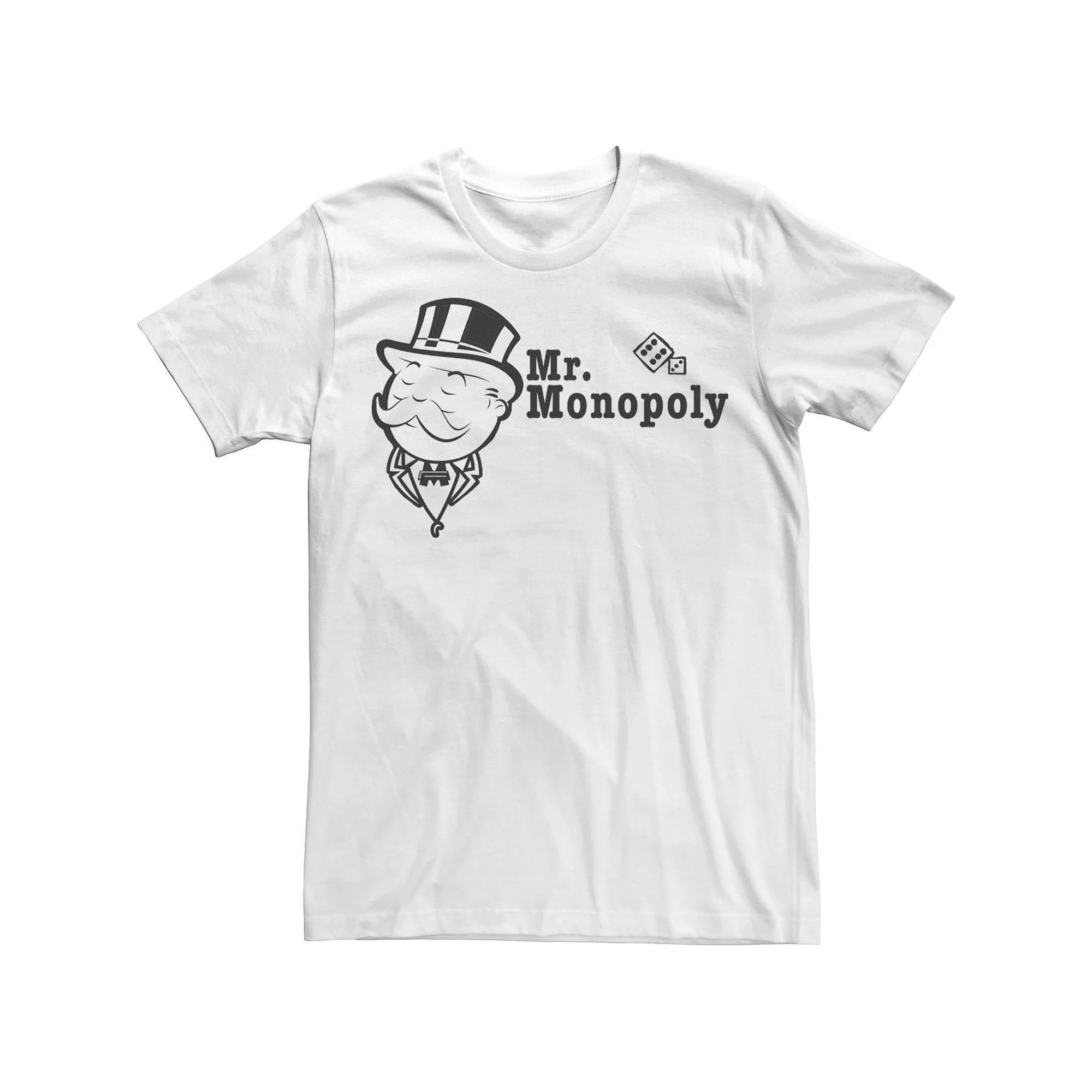 Men's Monopoly Mr. Monopoly Portrait Tee, Size: XXL, White Product Image