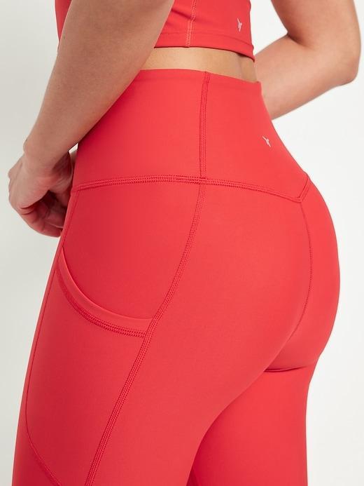 High-Waisted PowerSoft Rib Leggings Product Image