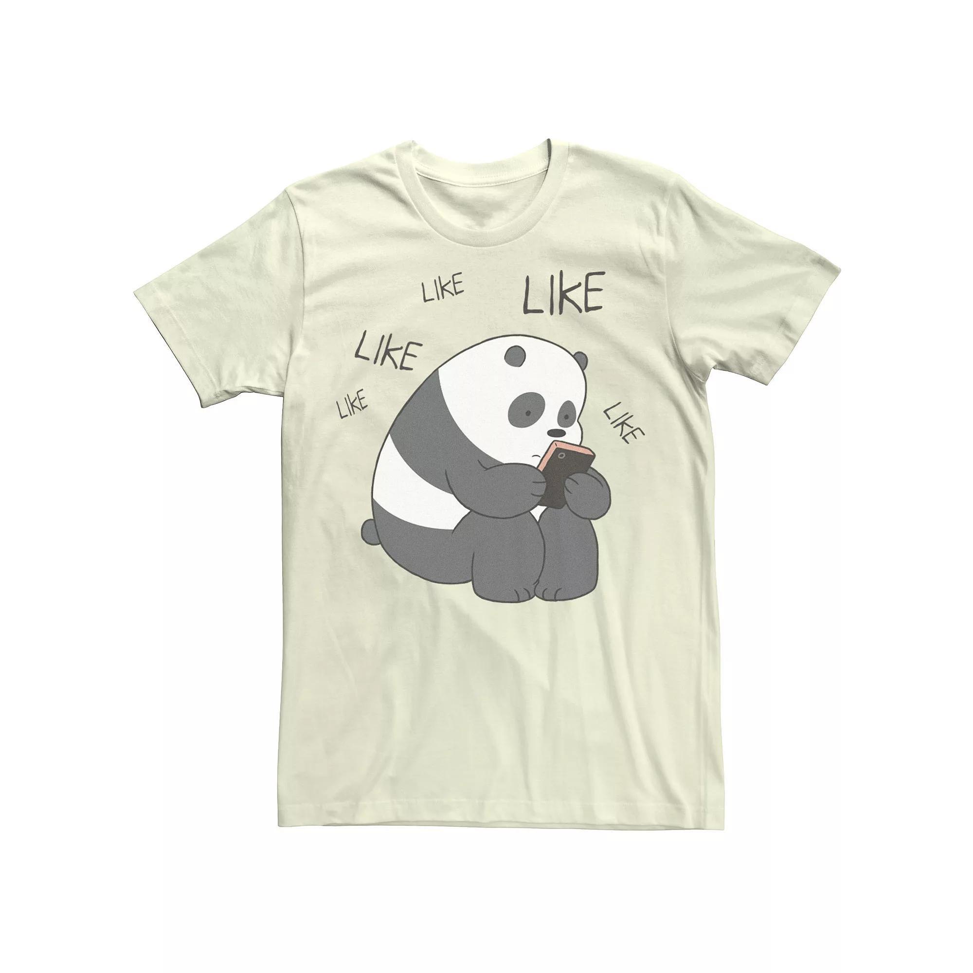 Men's Cartoon Network We Bare Bears Like Like Like Texting Graphic Tee,  Product Image