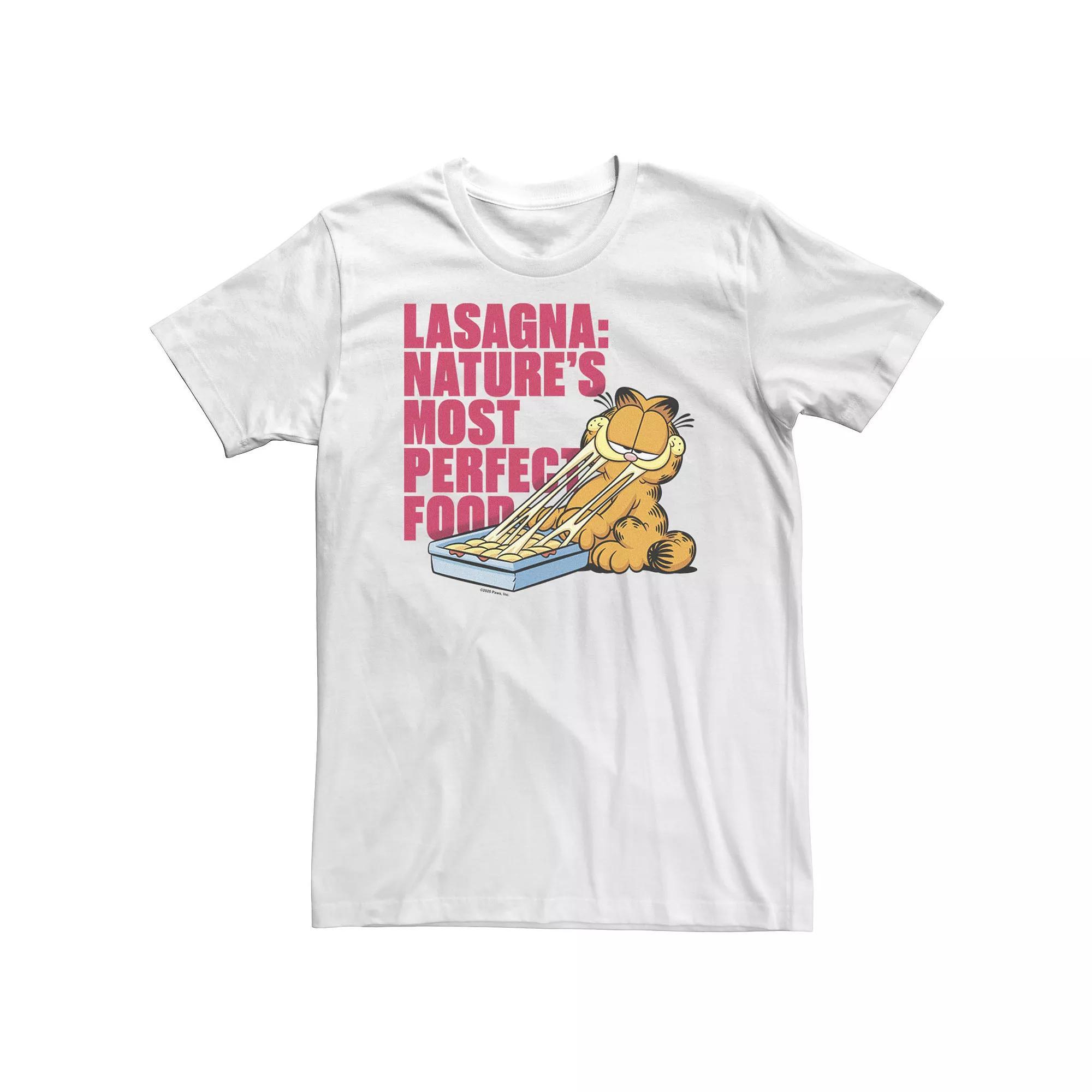 Big & Tall Garfield Lasagna Nature's Most Perfect Food Portrait Tee, Men's,  Product Image