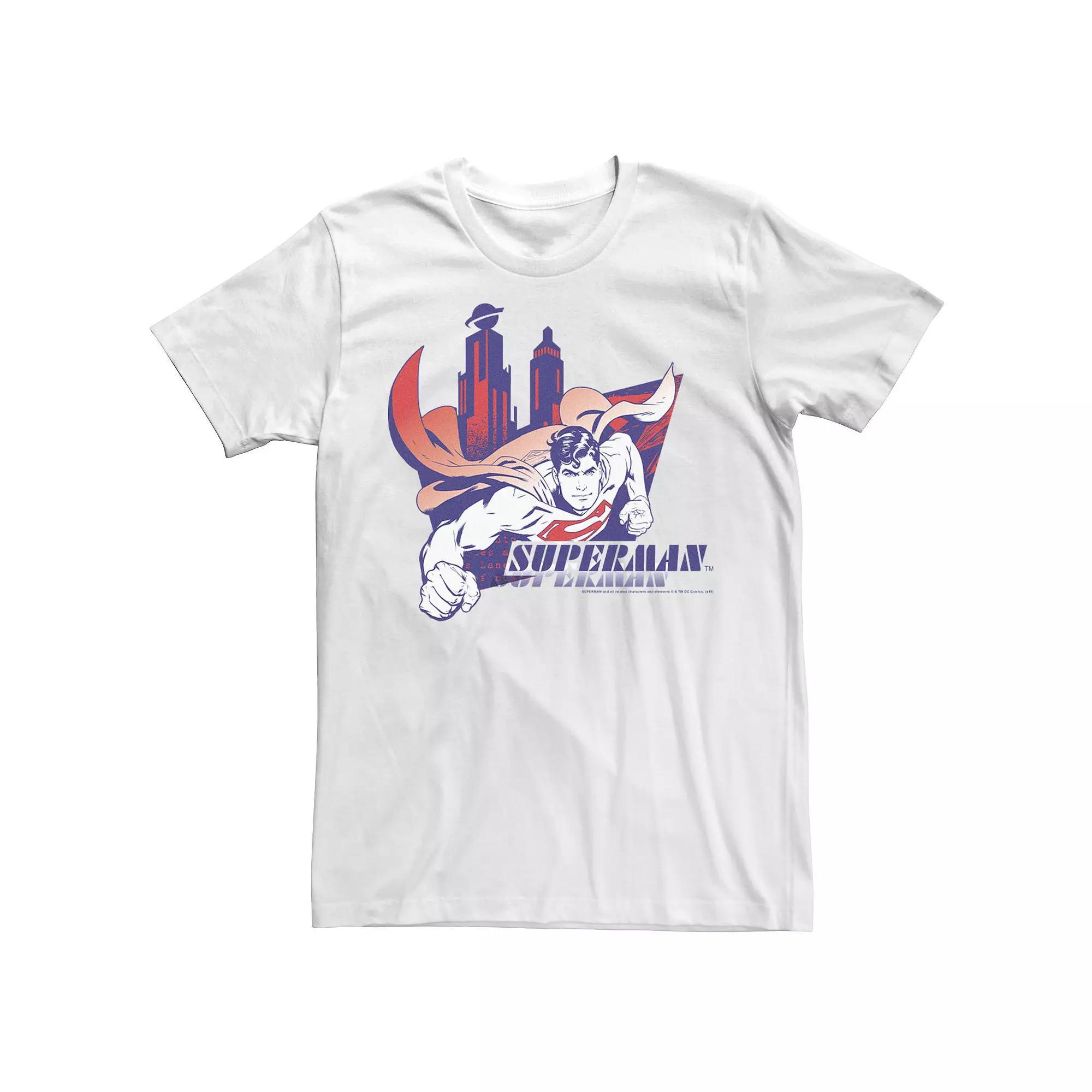 Men's DC Comics Superman Red Blue Portrait Graphic Tee,  Product Image