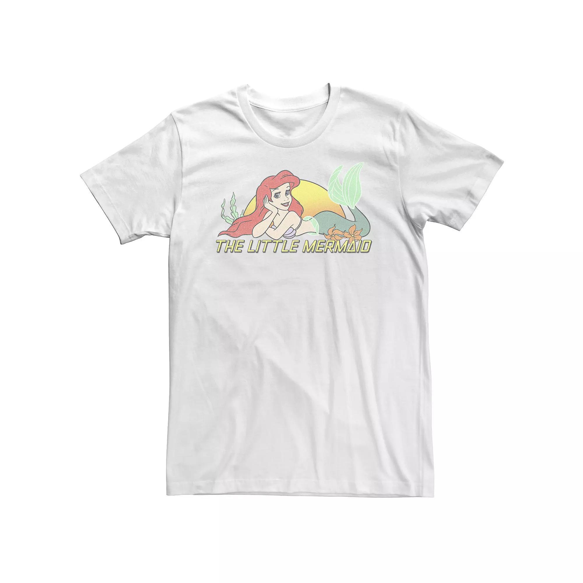 Big & Tall Disney Little Mermaid Ariel Sunset Tee, Men's,  Product Image