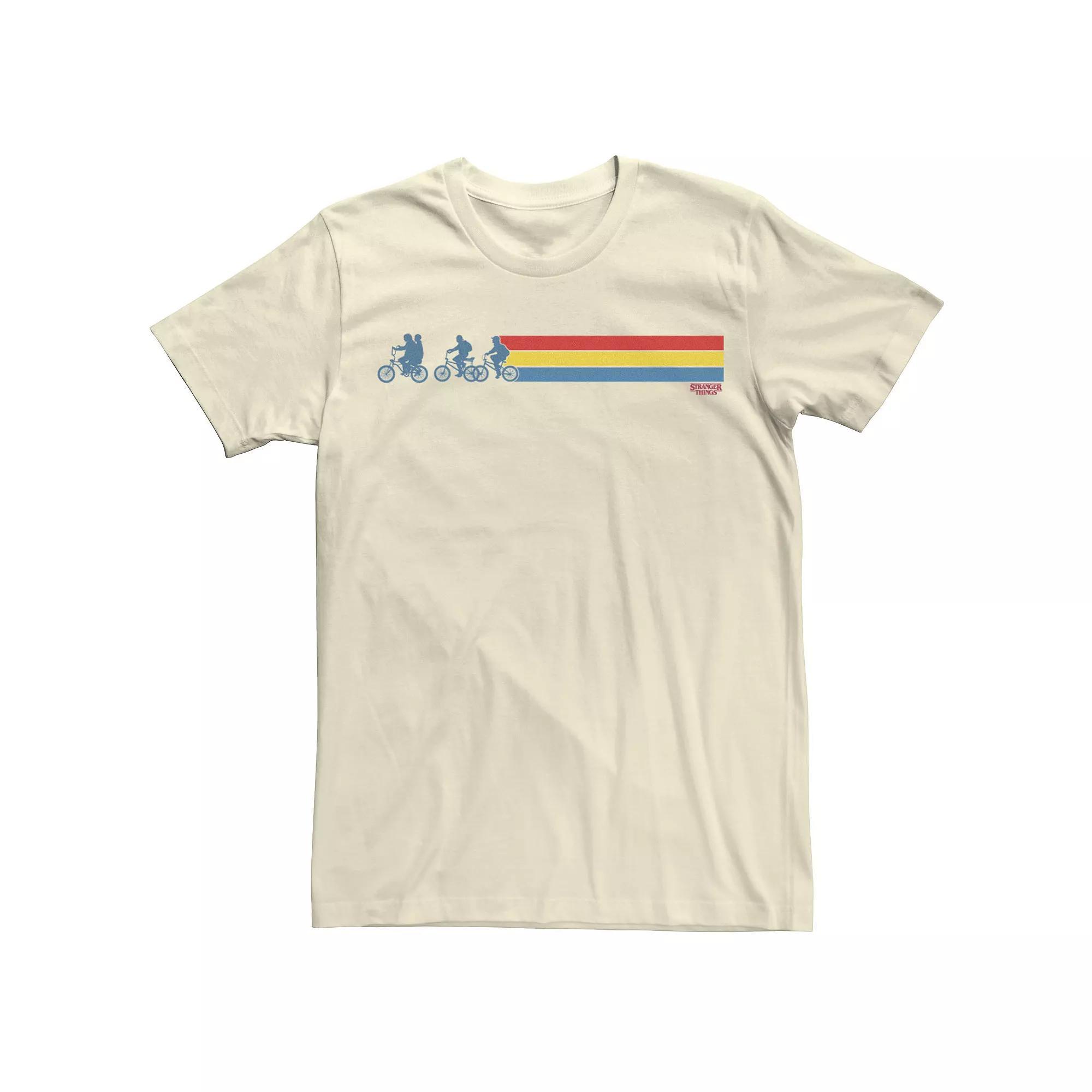 Men's Netflix Stranger Things Retro Stripe Silhouettes Tee,  Product Image