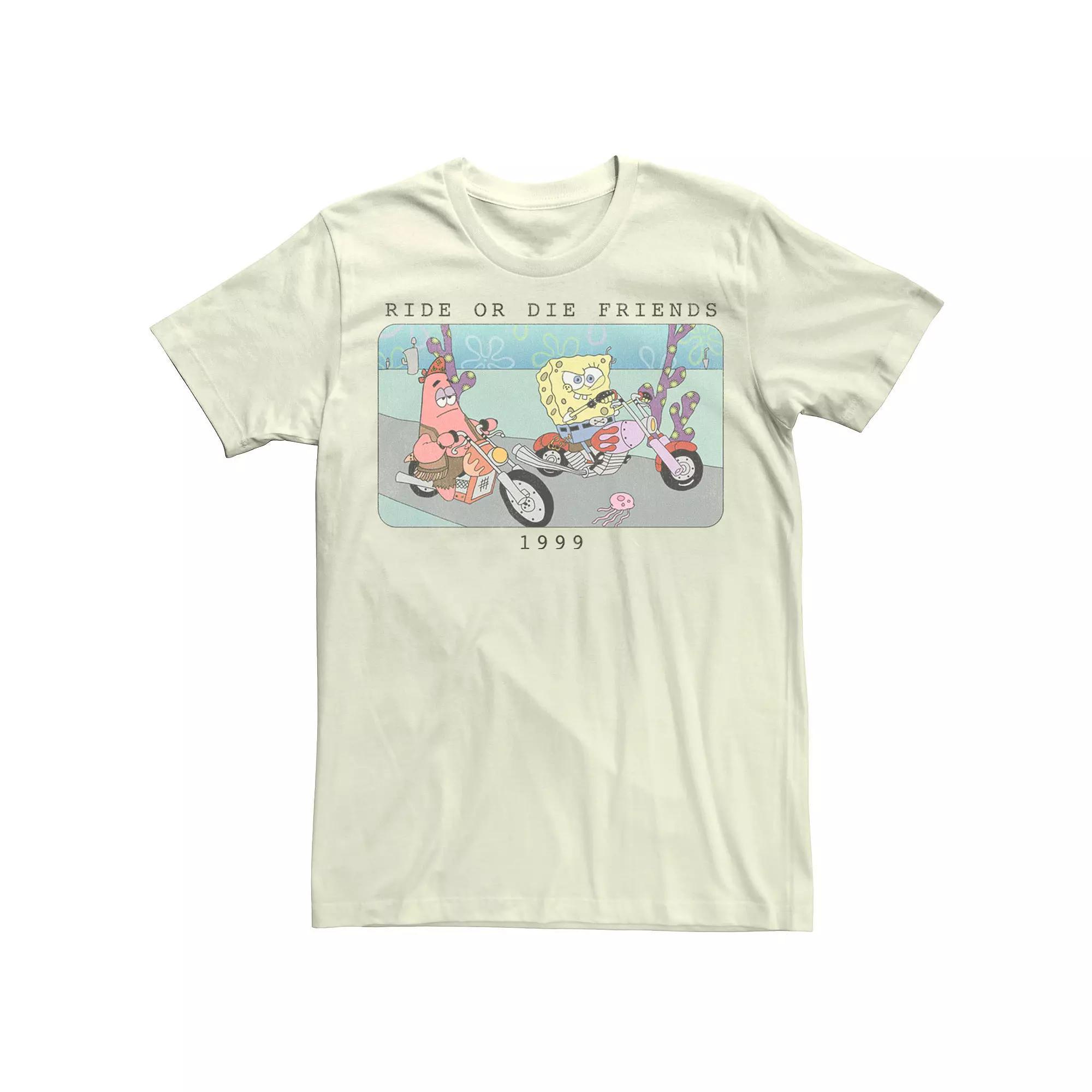 Men's Nickelodeon SpongeBob SquarePants Ride Or Die Friends 1999 Portrait Tee,  Product Image
