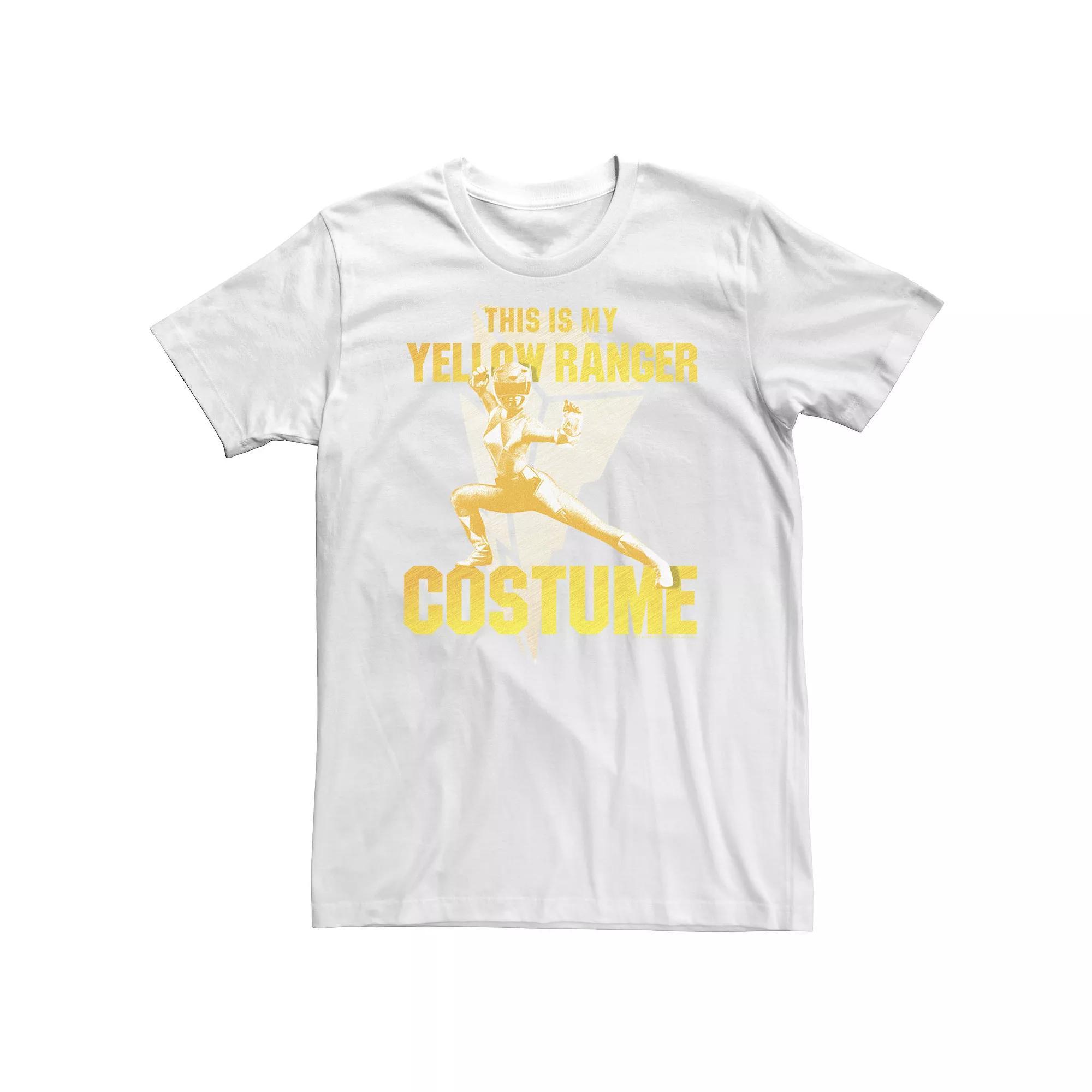Men's Power Rangers This Is My Yellow Ranger Costume Tee, Boy's,  Product Image