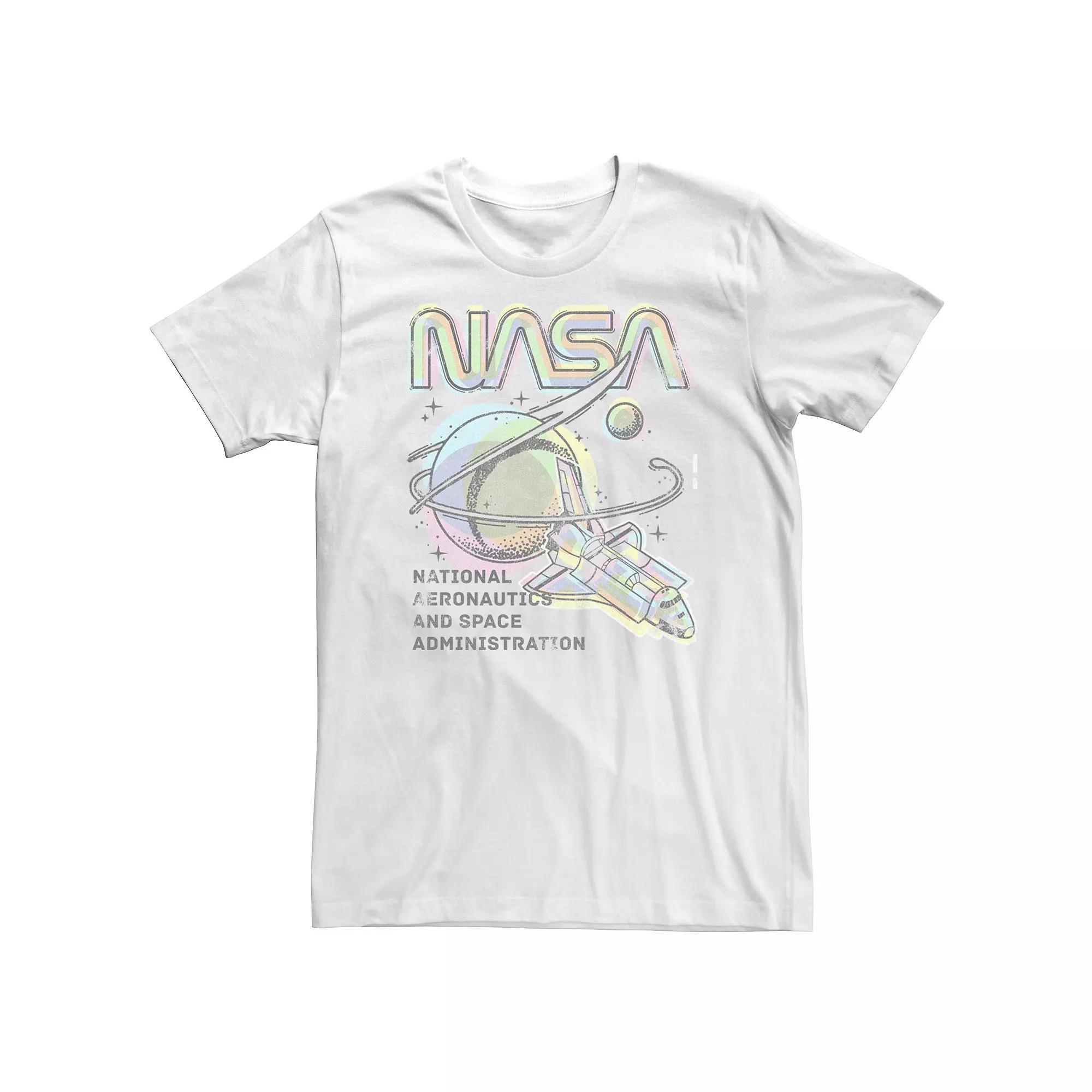 Big & Tall NASA Distressed Logo Stamp Tee, Men's,  Product Image