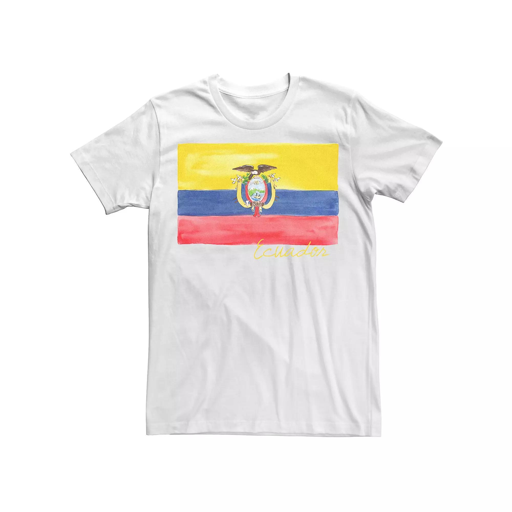 Men's HHM Ecuador Flag Watercolor Tee,  Product Image