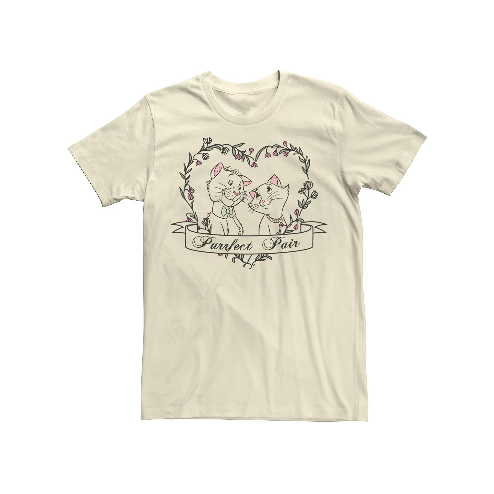 Disney's The Aristocats Duchess & Thomas Men's Purrfect Pair Tee,  Product Image
