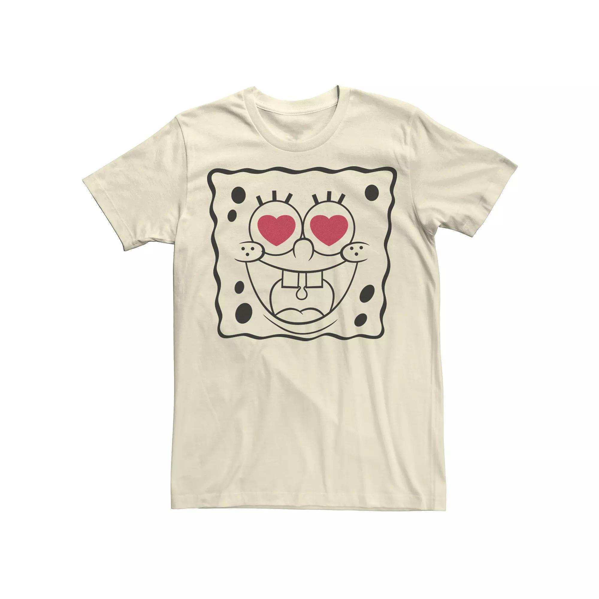 Men's Nickelodeon SpongeBob SquarePants Heart Eyes Graphic Tee,  Product Image