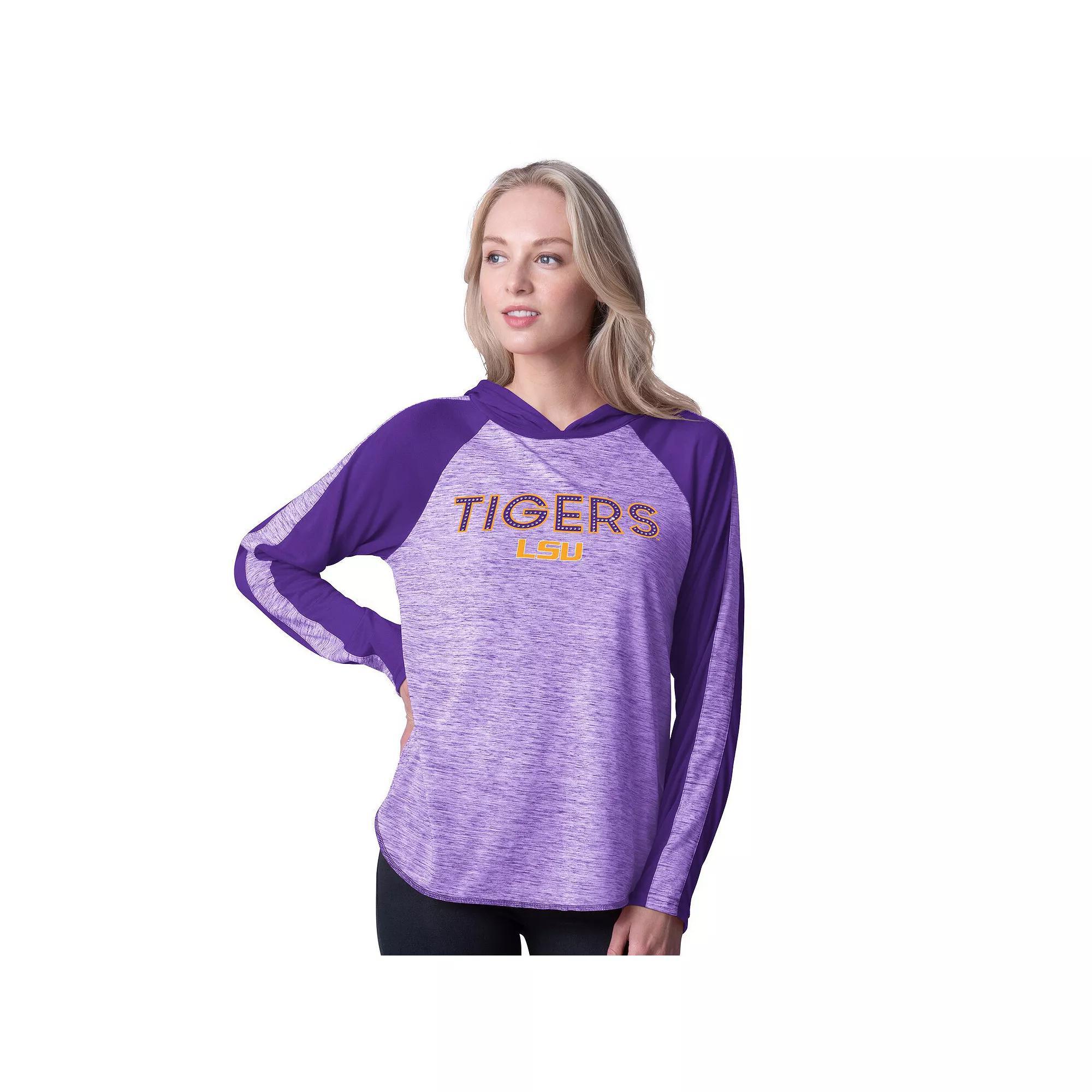 Women's G-III 4Her by Carl Banks Navy Penn State Nittany Lions Underdog Bling Raglan Long Sleeve Hoodie T-Shirt, Size: Small, Blue Product Image