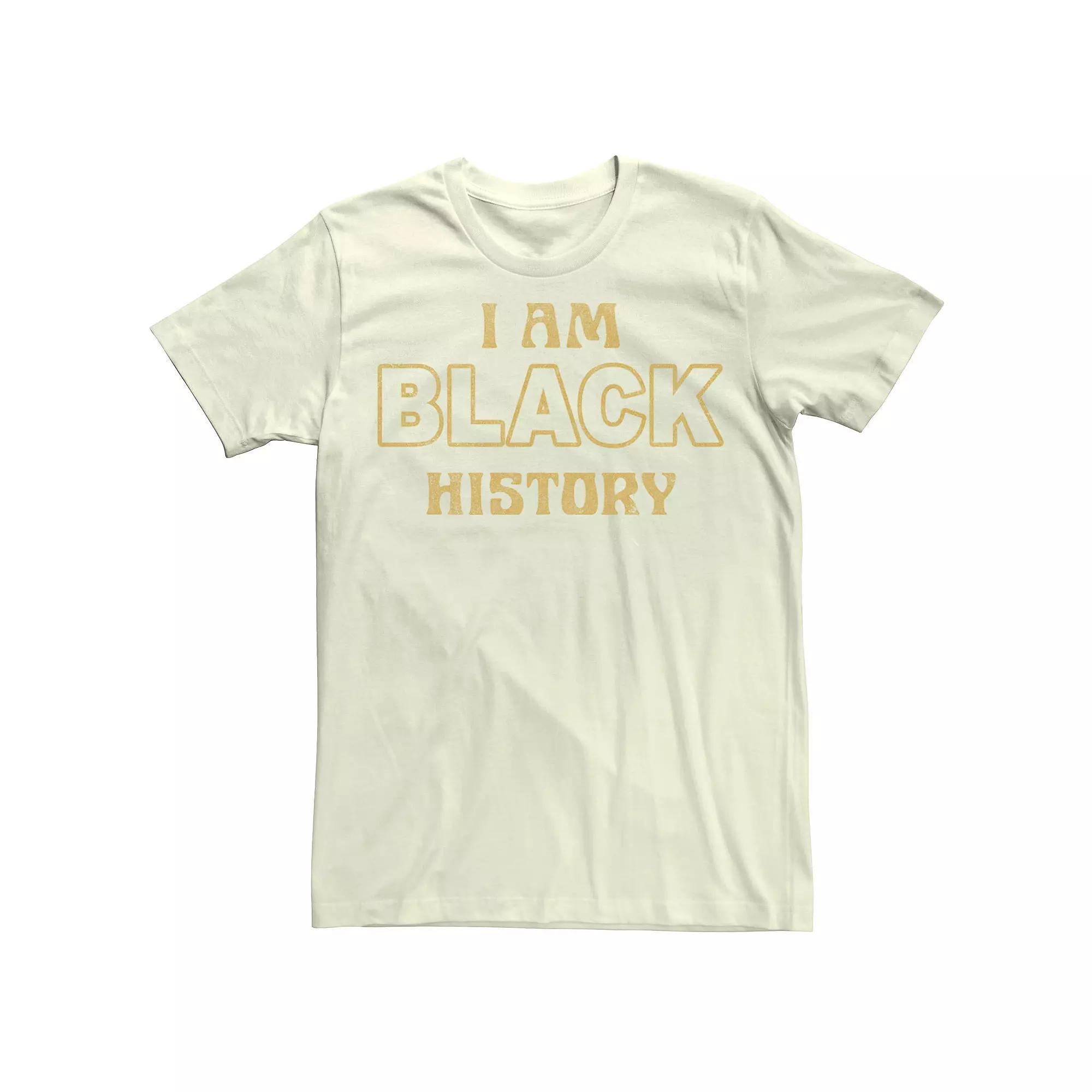 Men's I Am Black History Text Tee,  Product Image