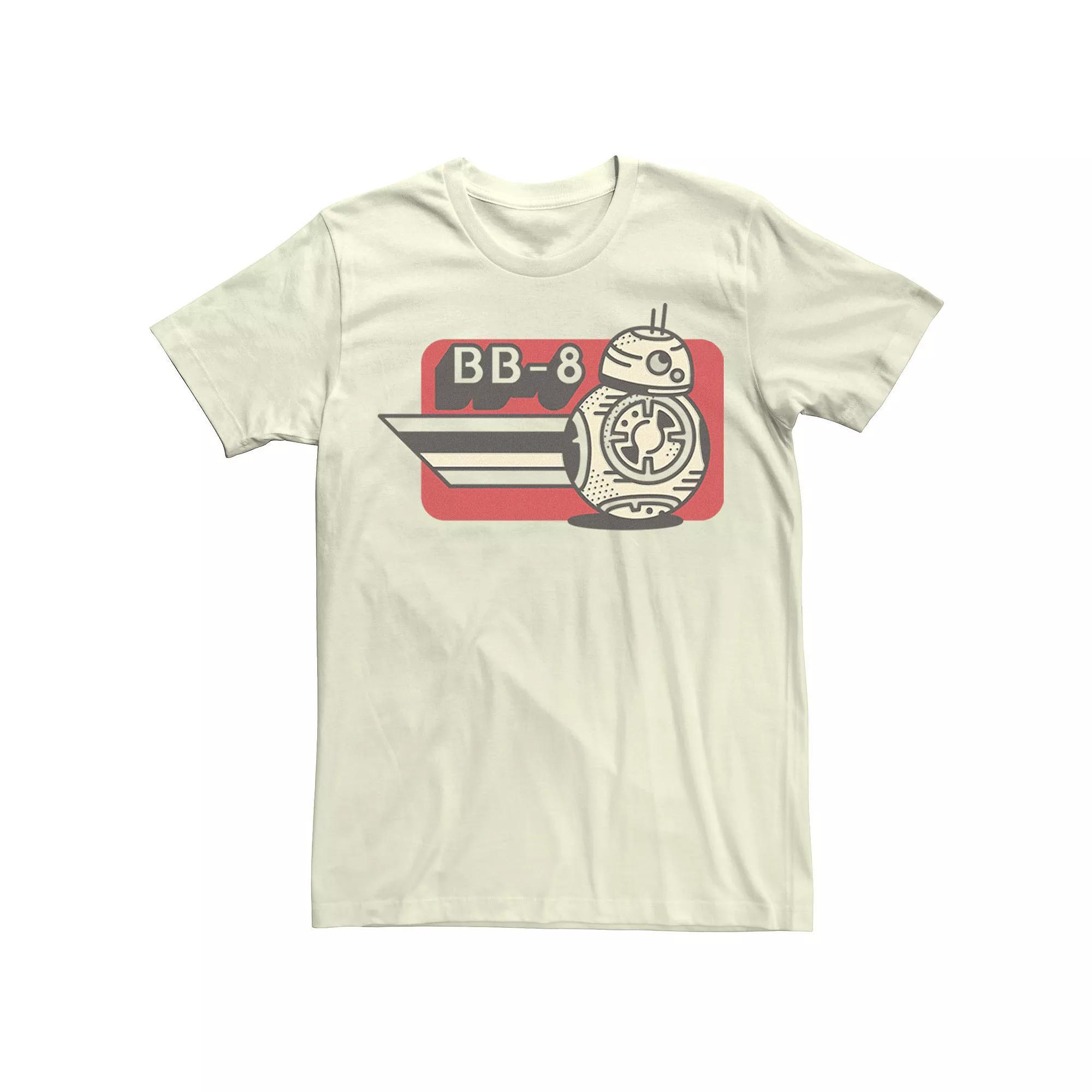 Men's Star Wars The Rise of Skywalker BB-8 on the Run Tee, Size: XXL, Natural Product Image