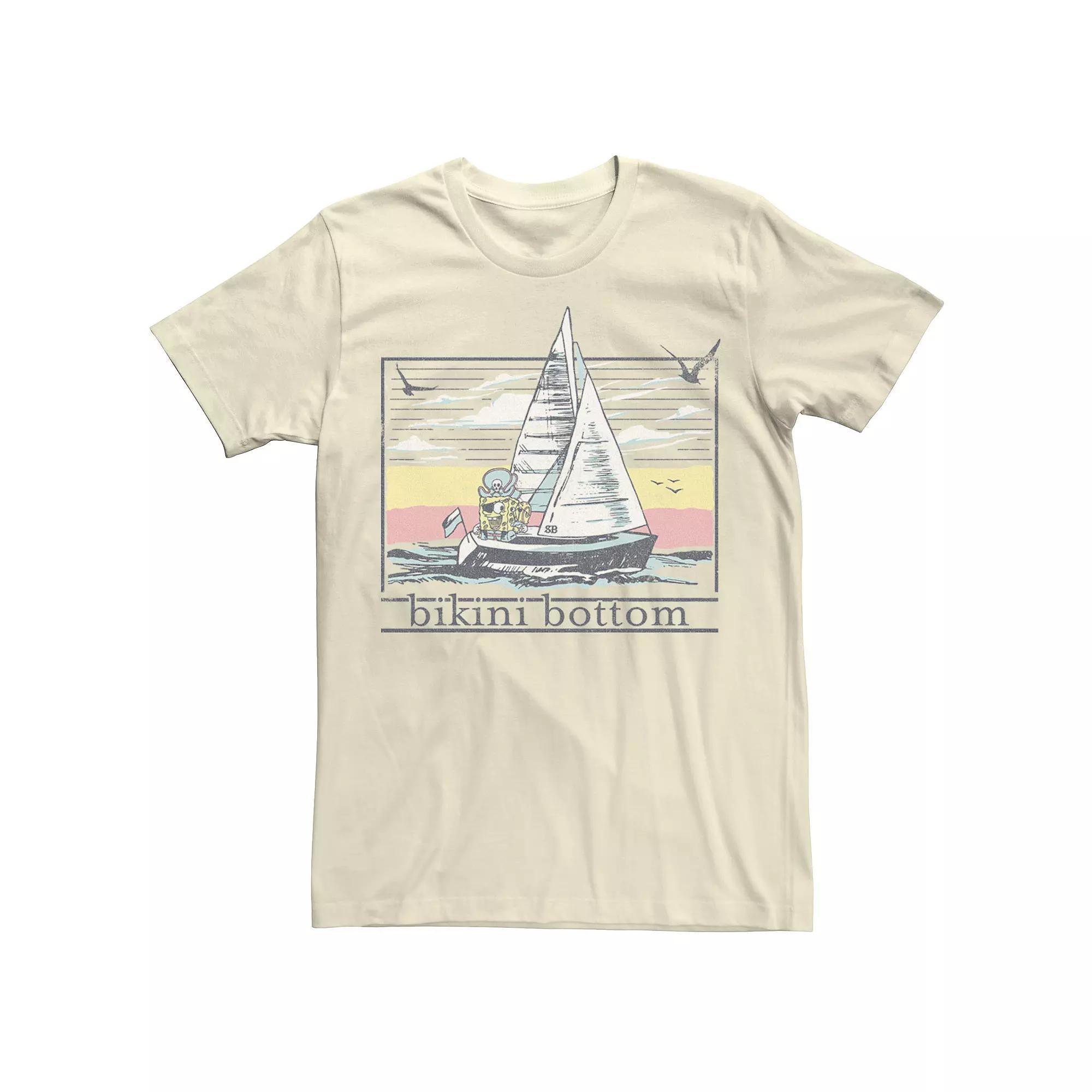 Men's Nickelodeon SpongBob SquarePants Sail Ship Tee,  Product Image
