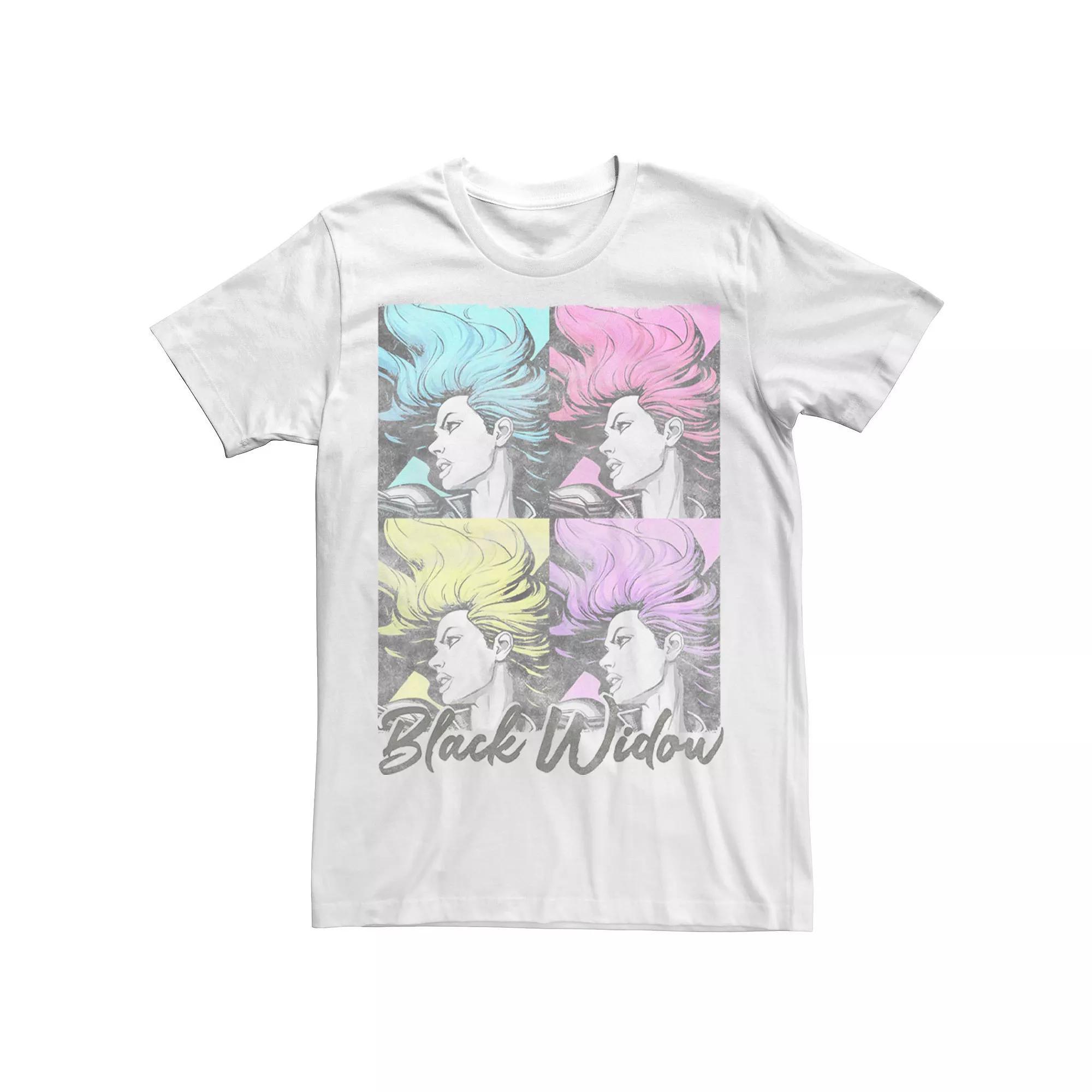 Men's Marvel Black Widow Boxed Up Portrait Tee,  Product Image