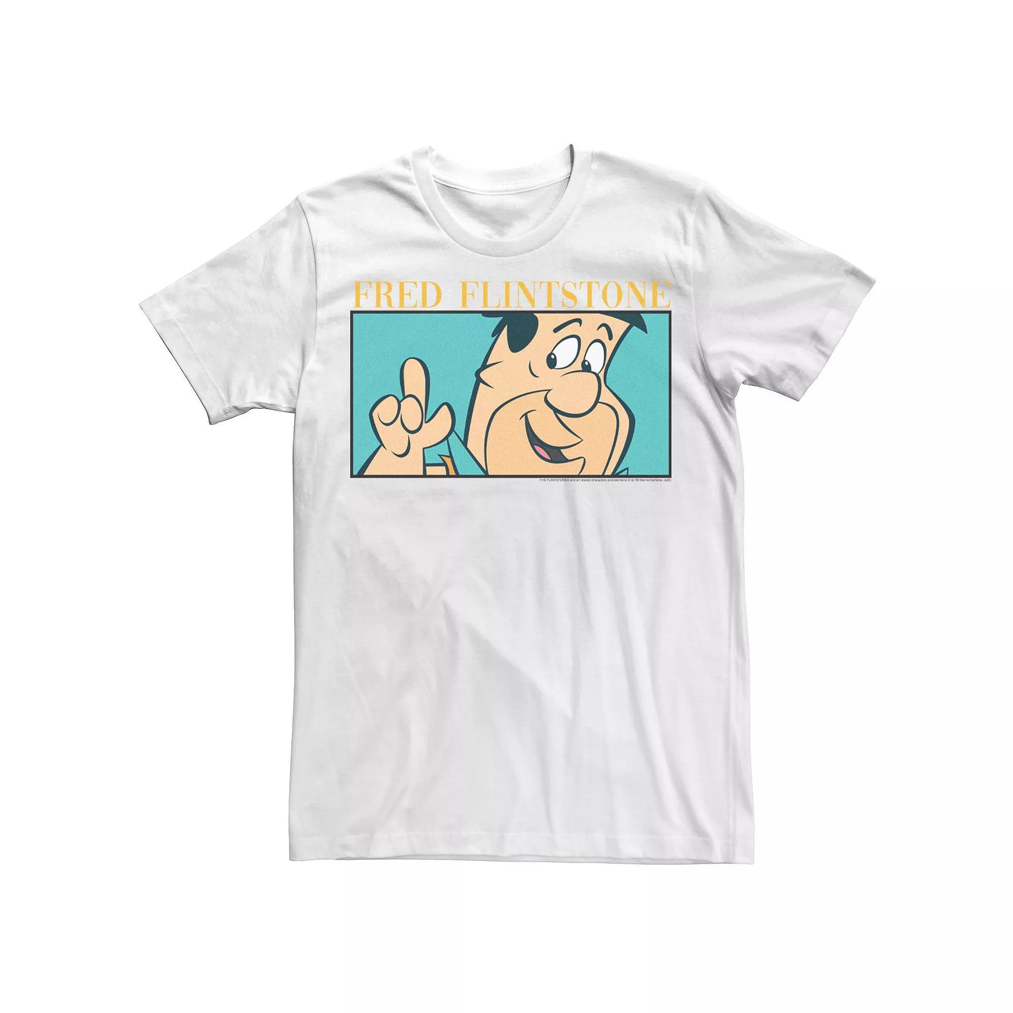 Men's Flinstones Fred Box Up Boxed Up Tee, Size: XXL, White Product Image