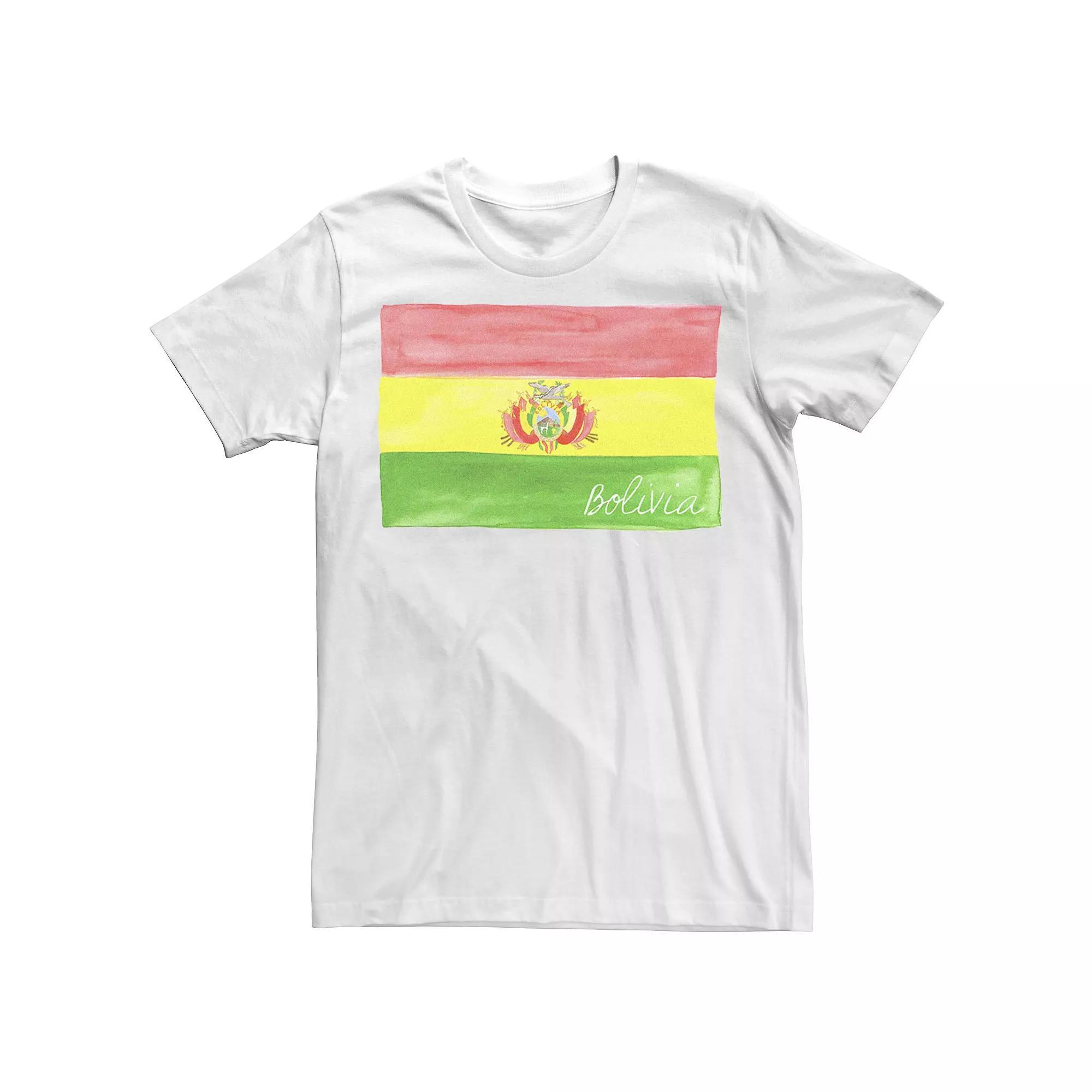 Men's HHM Bolivia Watercolor Flag Tee,  Product Image
