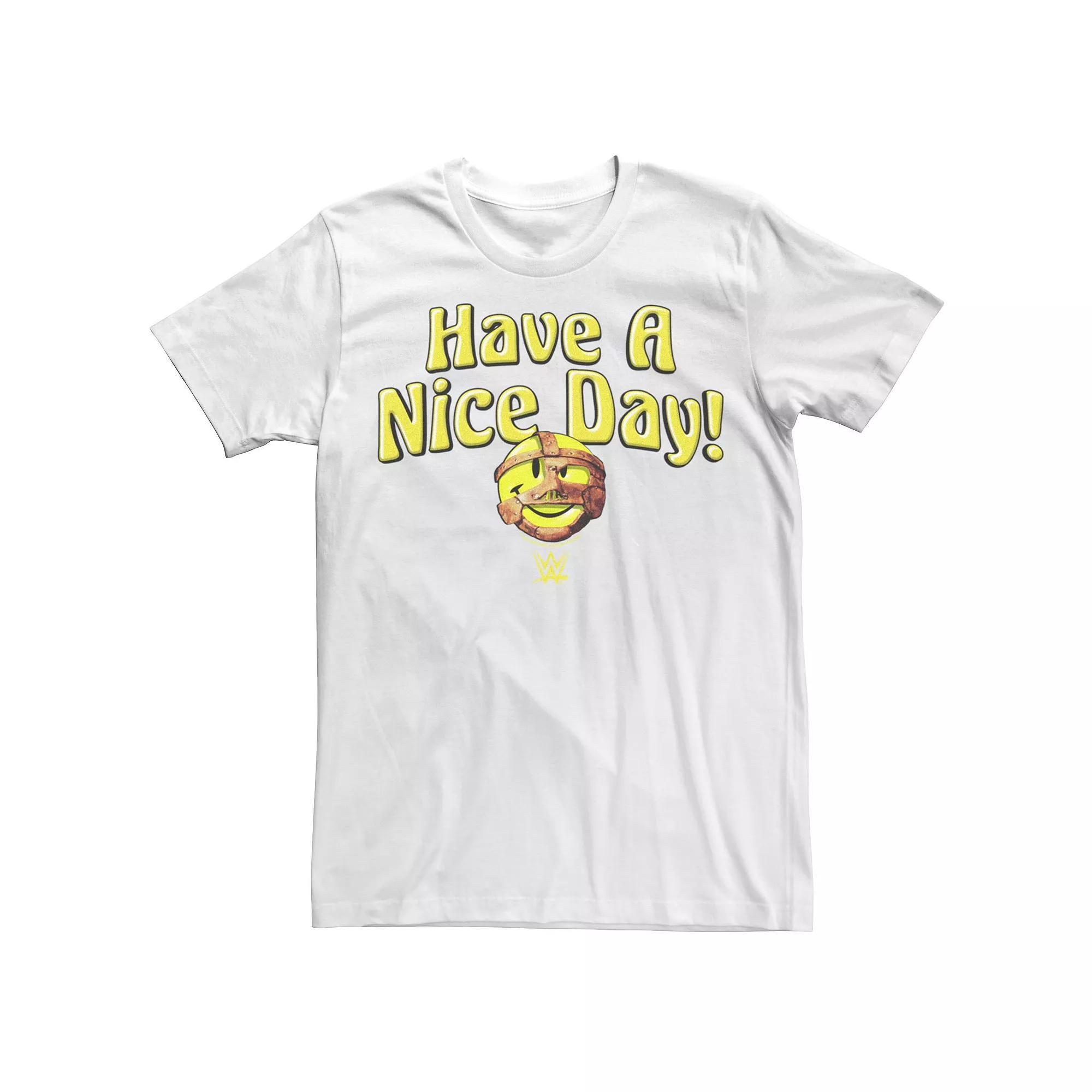 Men's WWE Mankind Have A Nice Day Logo Tee, Size: Large, White Product Image