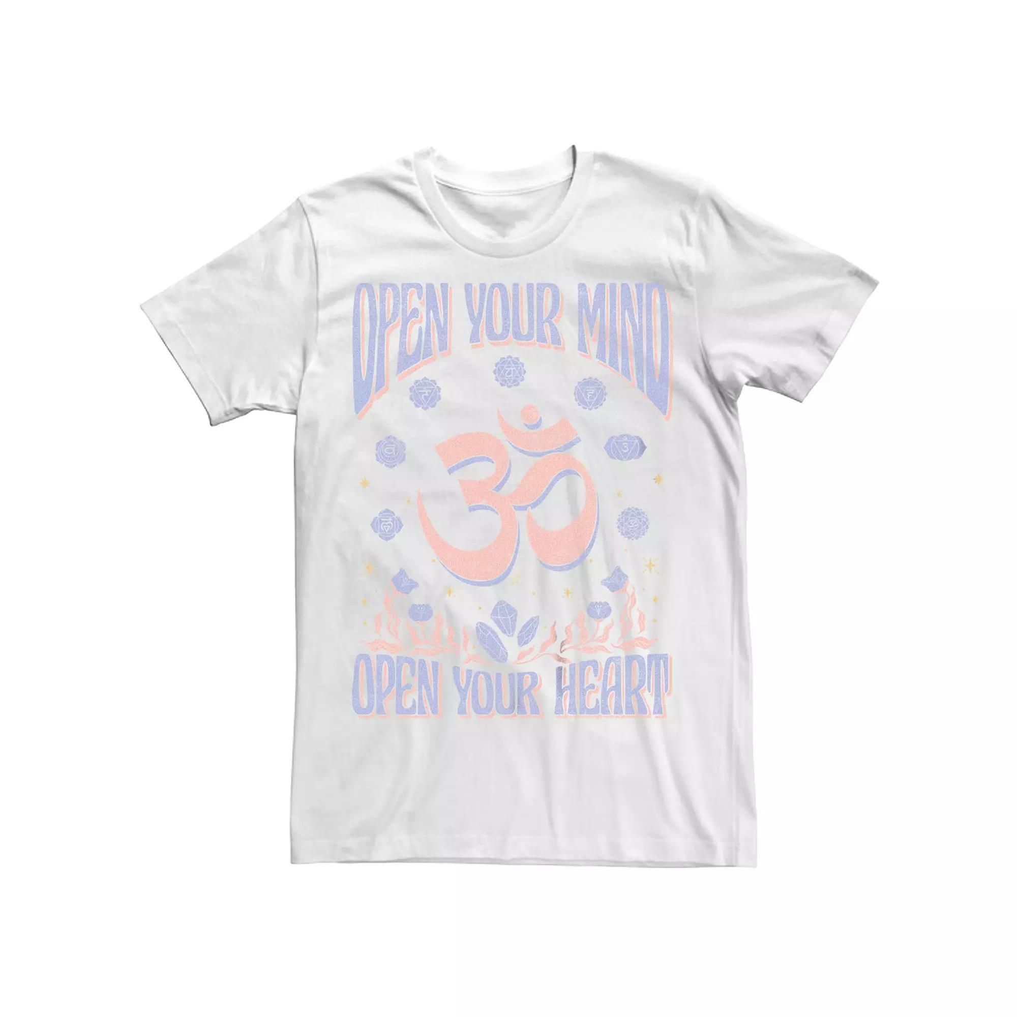 Men's Open Your Heart Graphic Tee, Size: Medium, White Product Image