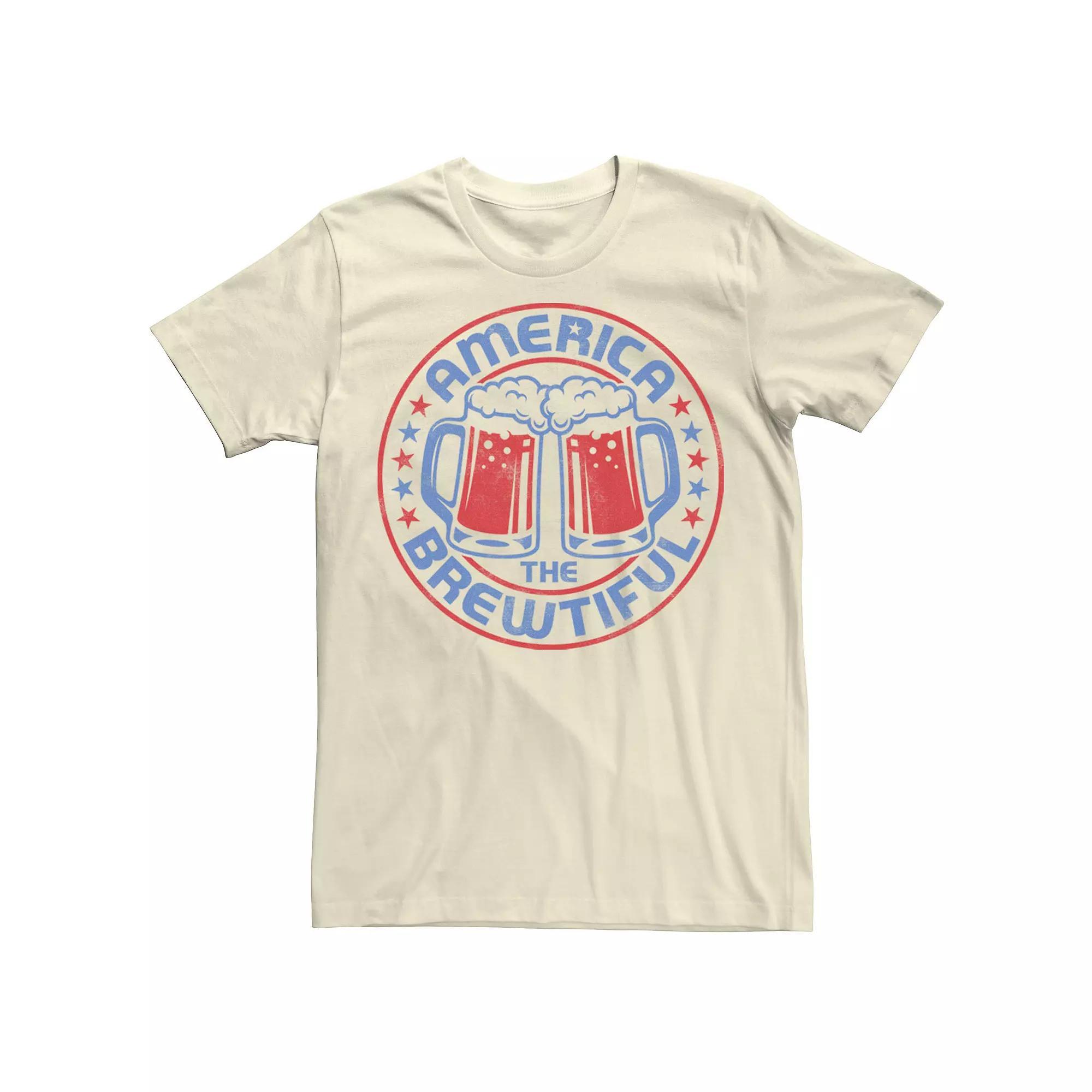Men's "America The Brewtiful" Beer Americana Tee,  Product Image