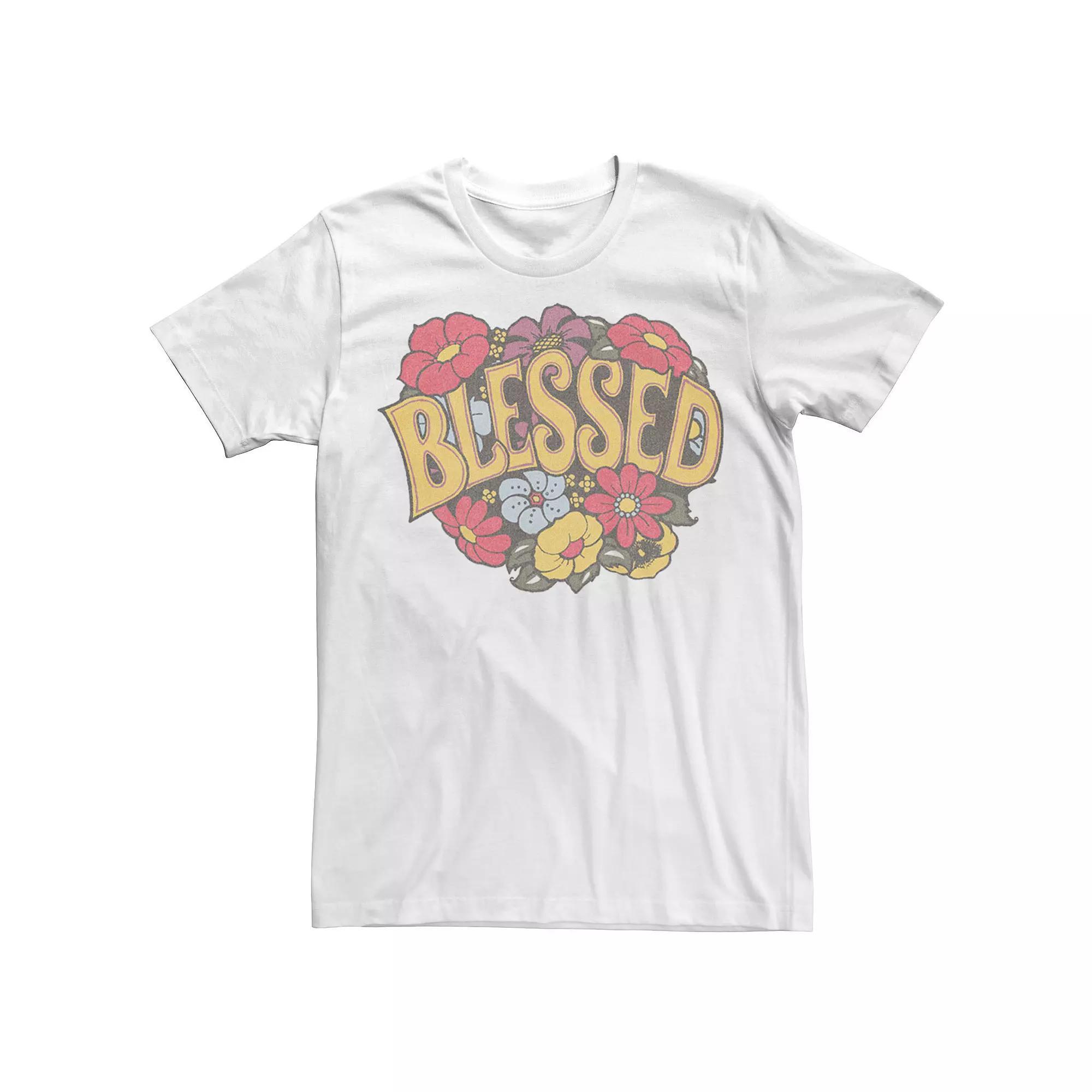 Men's Blessed Floral Wreath Tee,  Product Image