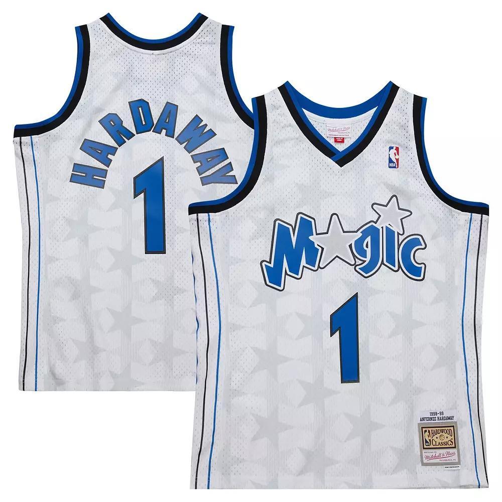 Men's Mitchell & Ness Penny Hardaway White Orlando Magic 1998/99 Hardwood Classics Swingman Jersey,  Product Image