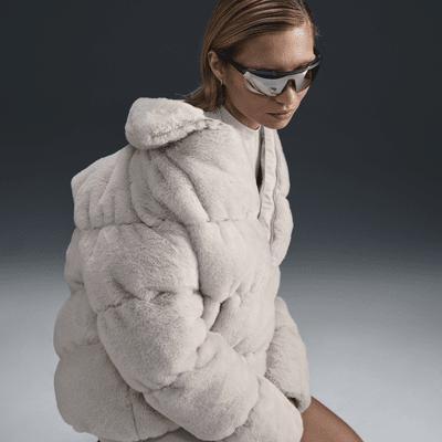 Nike Sportswear Windpuffer Women's Therma-FIT Loose Faux Fur Jacket Product Image