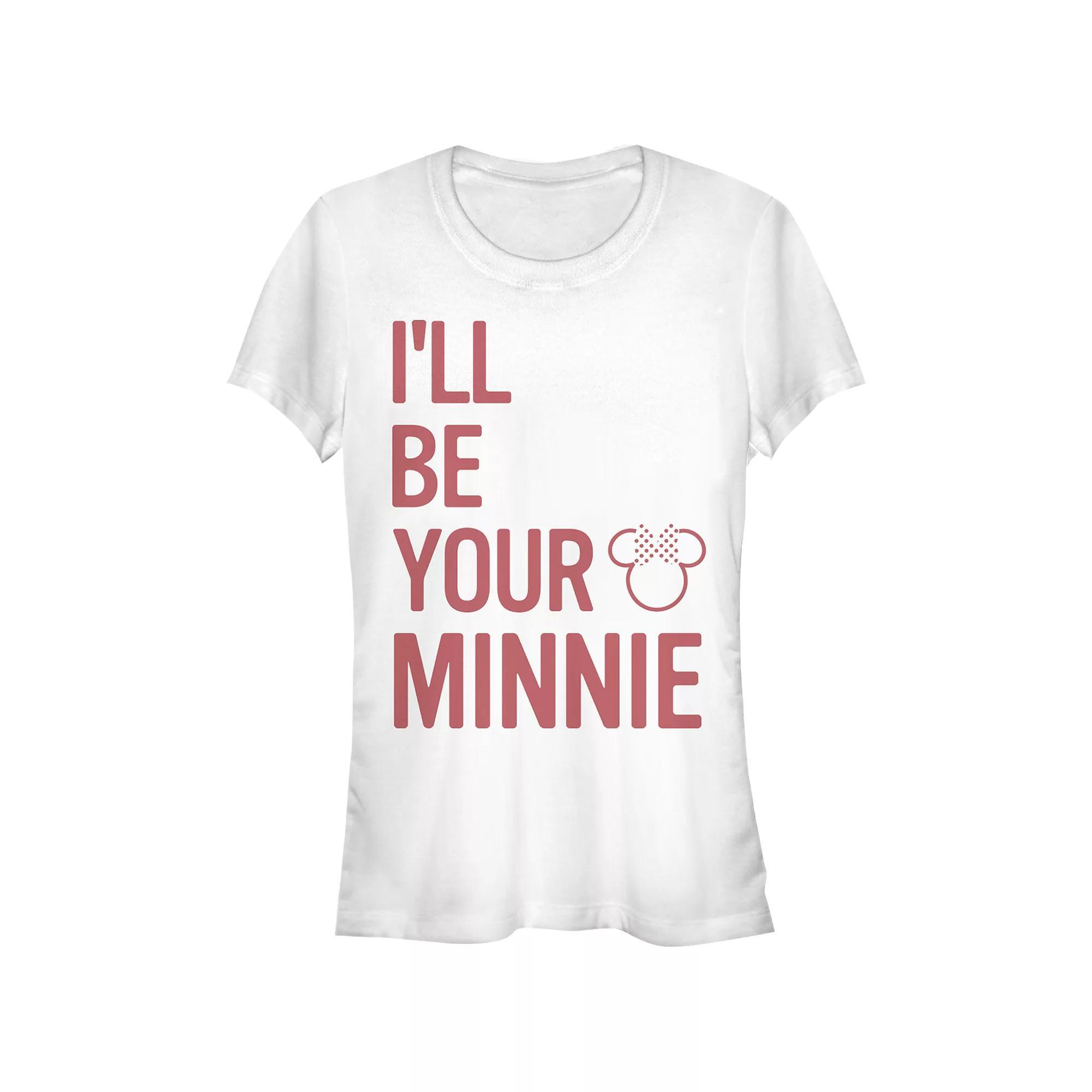 Disney's Minnie Mouse I'll Be Your Minnie Juniors' Graphic Tee, Women's,  Product Image