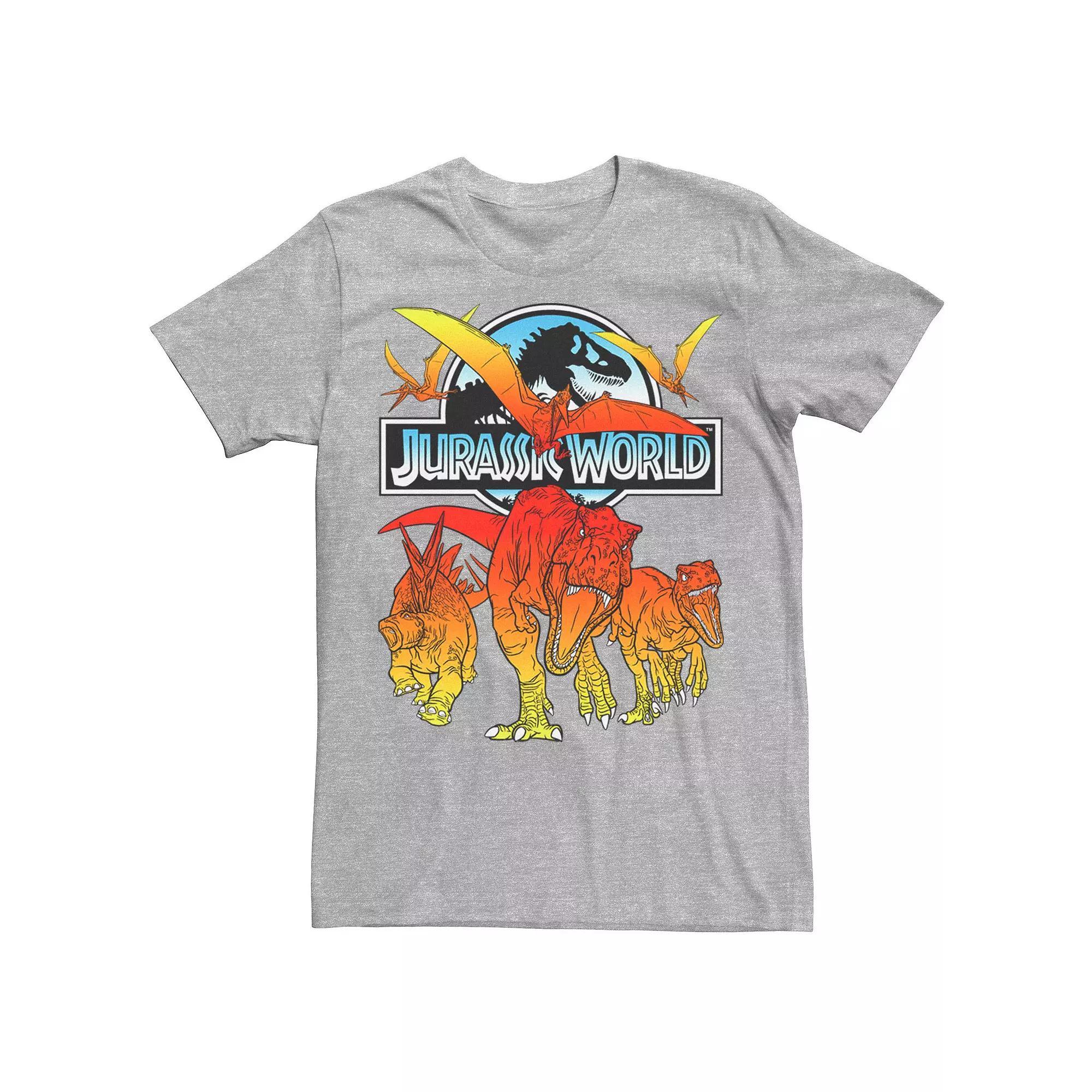 Men's Jurassic World Two Dino Charging Comic Pop Tee,  Product Image