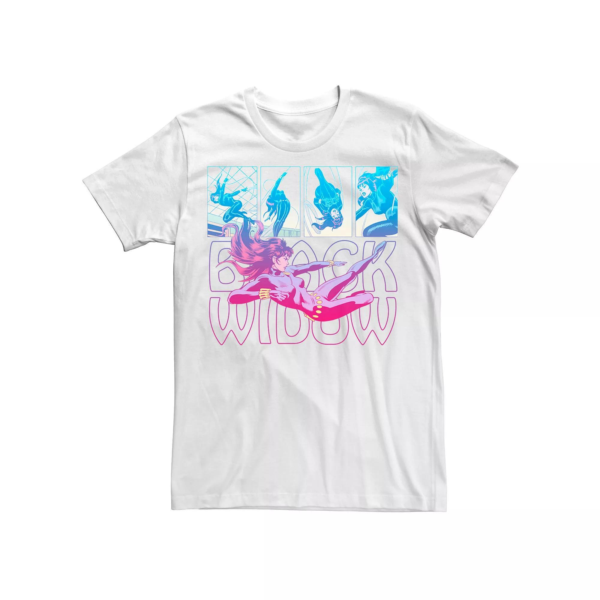 Men's Marvel Black Widow Panels Tee,  Product Image