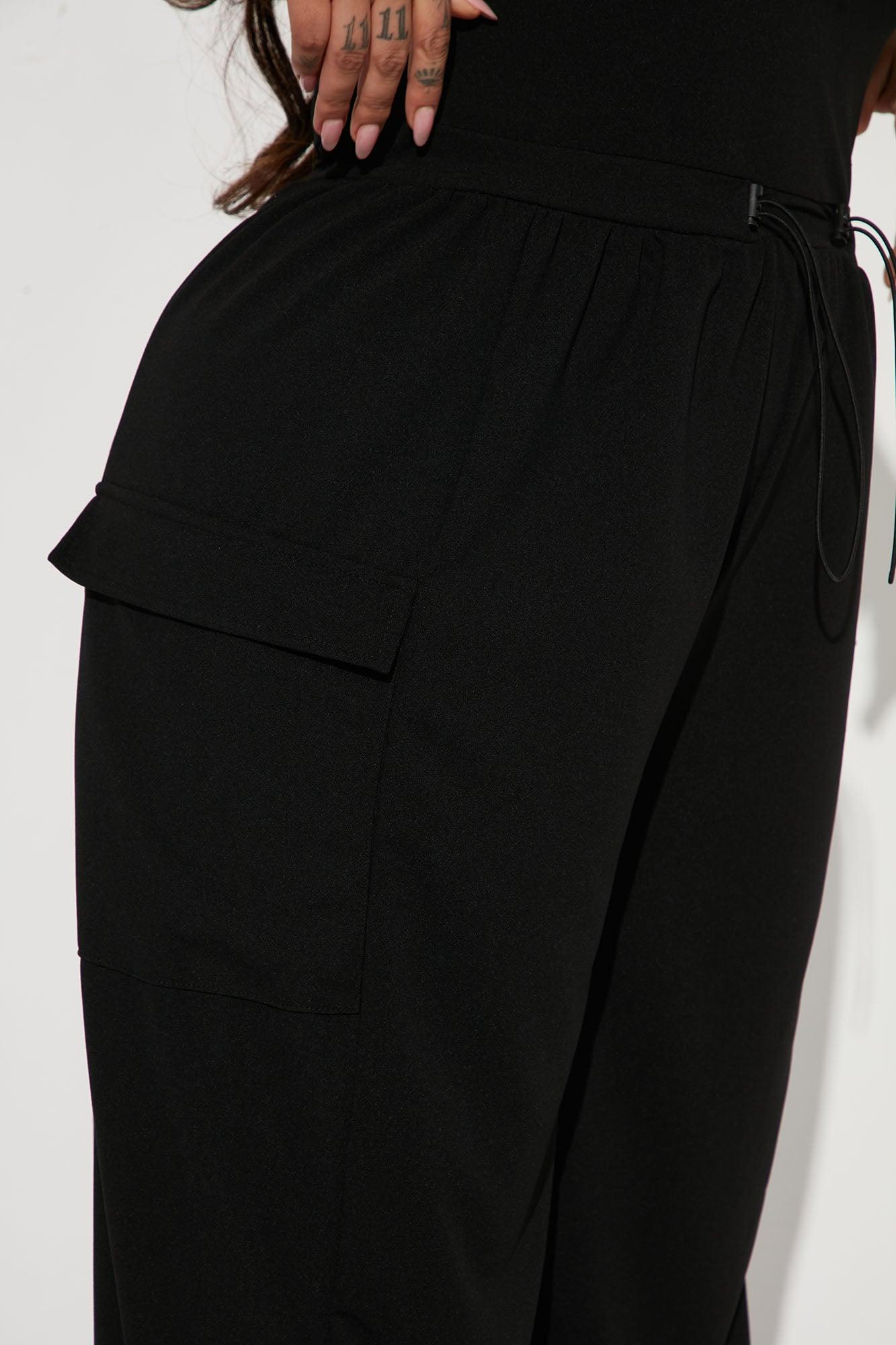 Willow Cargo Jumpsuit - Black Product Image