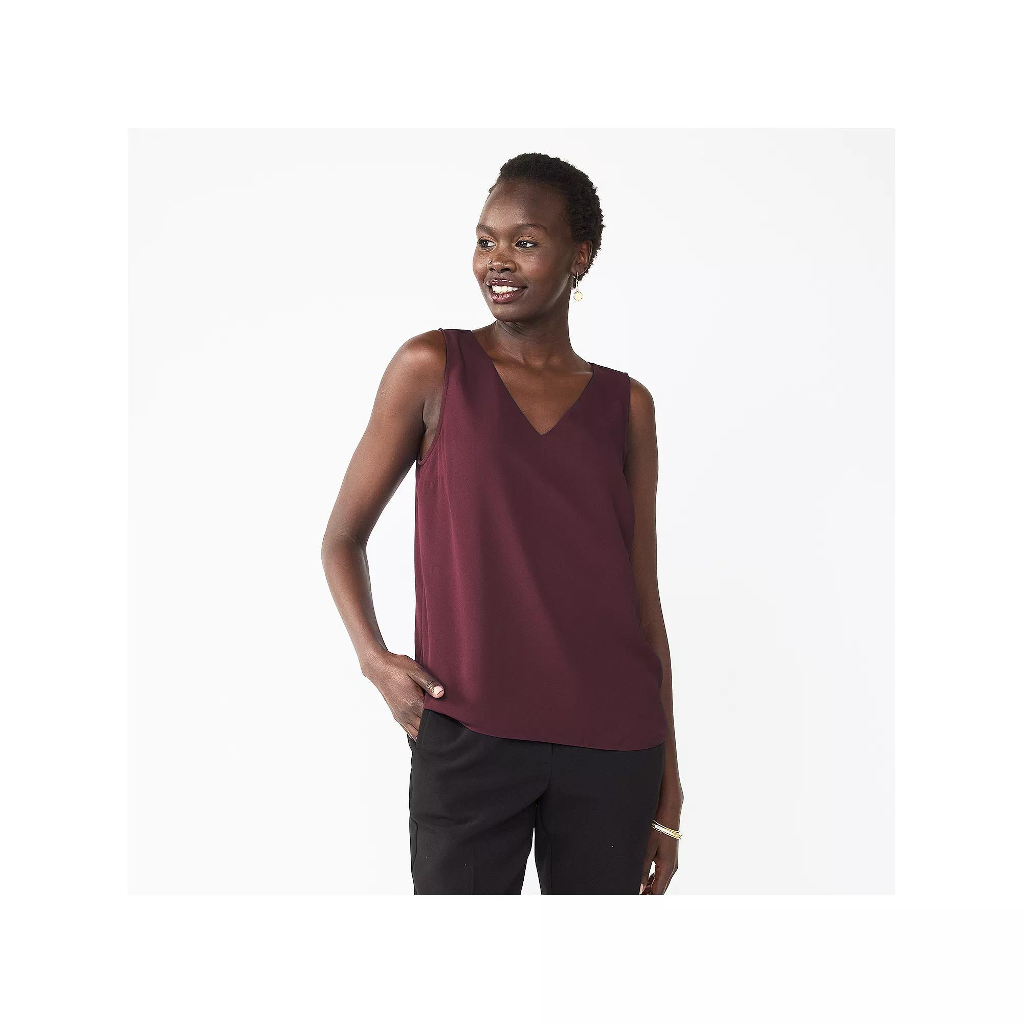 Women's Nine West V-Neck Tank Top,  Product Image