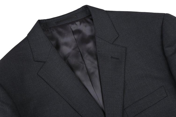 (36R, 40L, 42R, 52L) 100% Virgin Wool Regular Fit Charcoal Suit Product Image