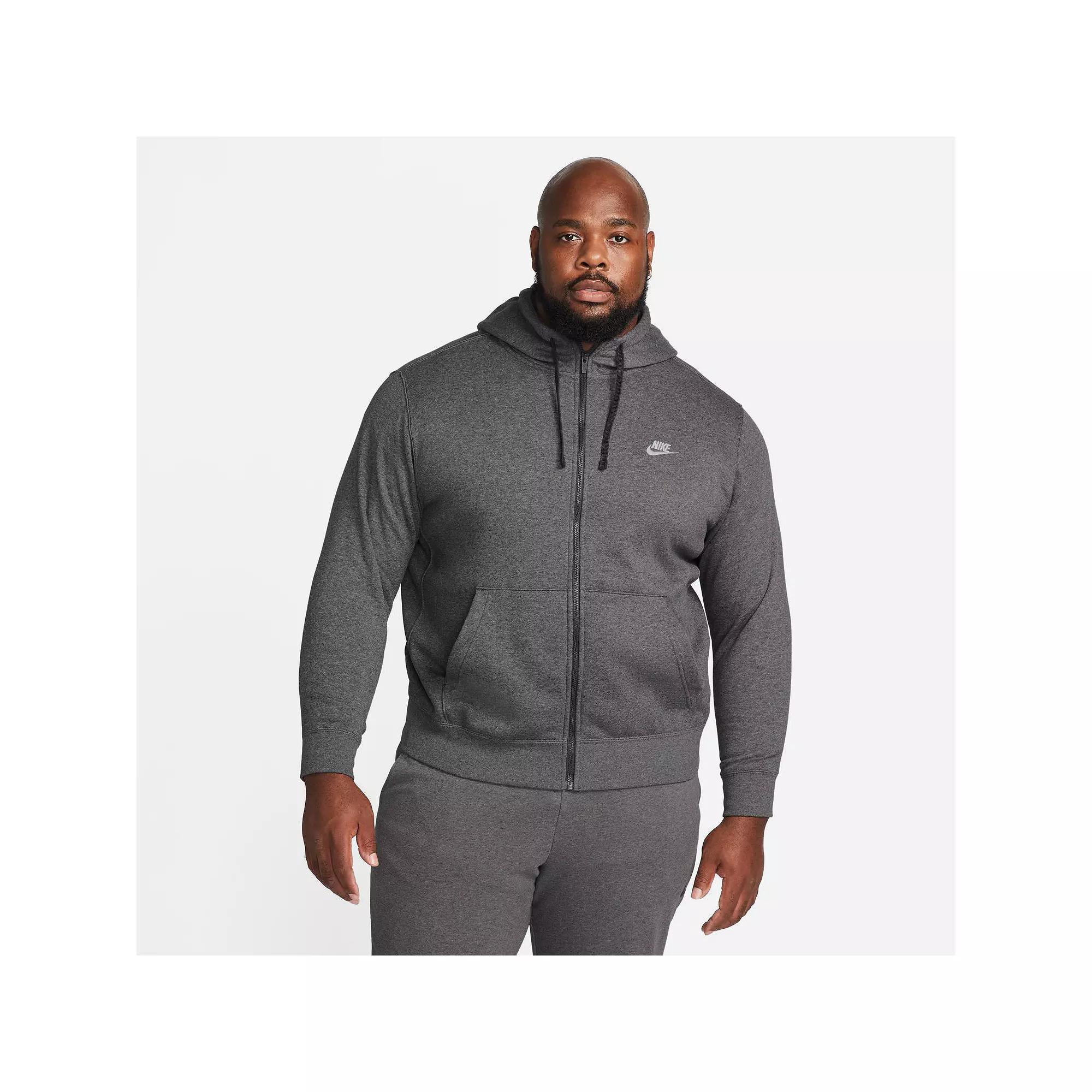 Mens Nike Sportswear Club Fleece Full-Zip Hoodie | BV2645-071 Product Image