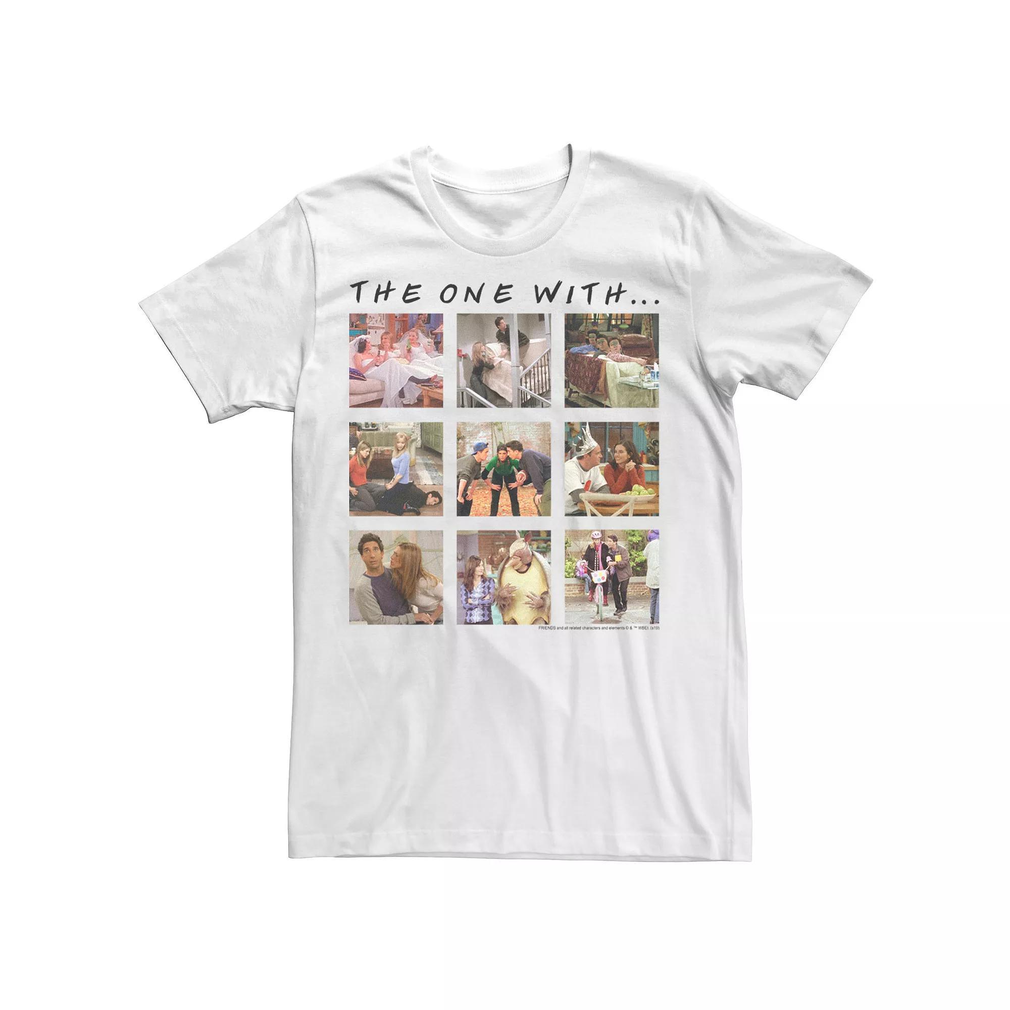 Men's Friends Group Shot The One With Character Panels Tee,  Product Image