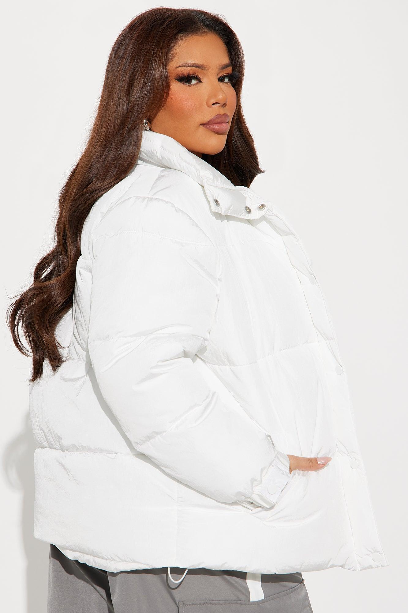 Hit The Slopes Puffer Jacket - White Product Image