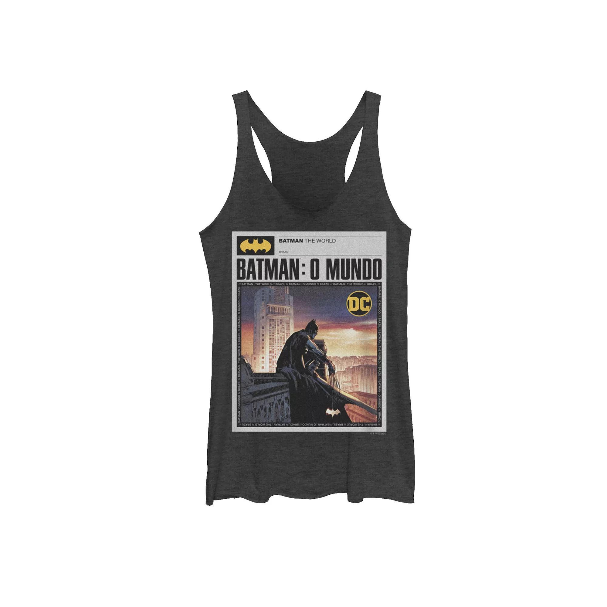 Juniors' Batman: The World Mexico News Poster Tank Top, Girl's,  Product Image