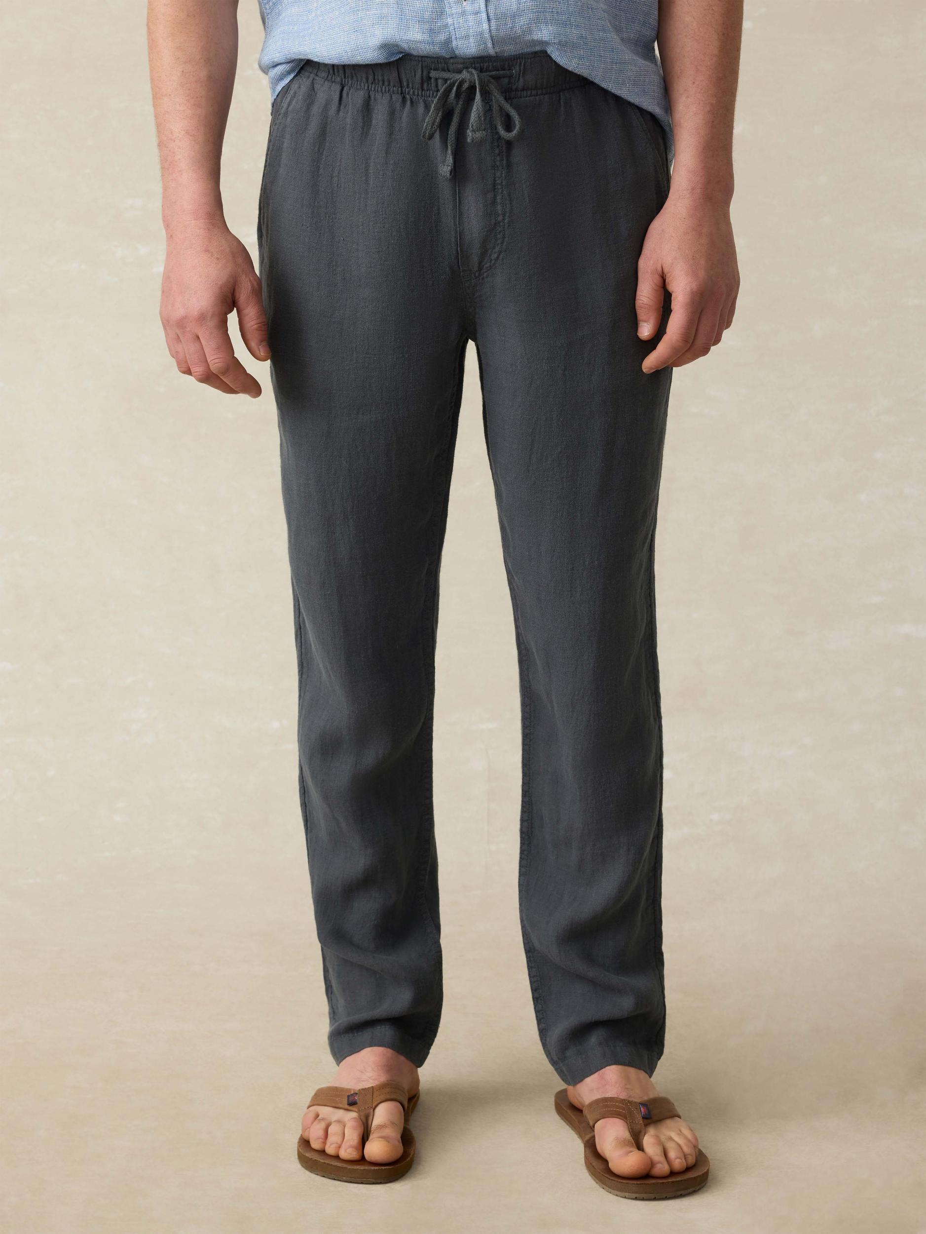 Linen Drawstring Pant Product Image