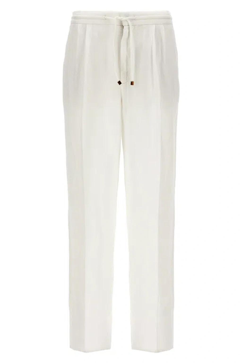 Linen Pence Pants White Product Image