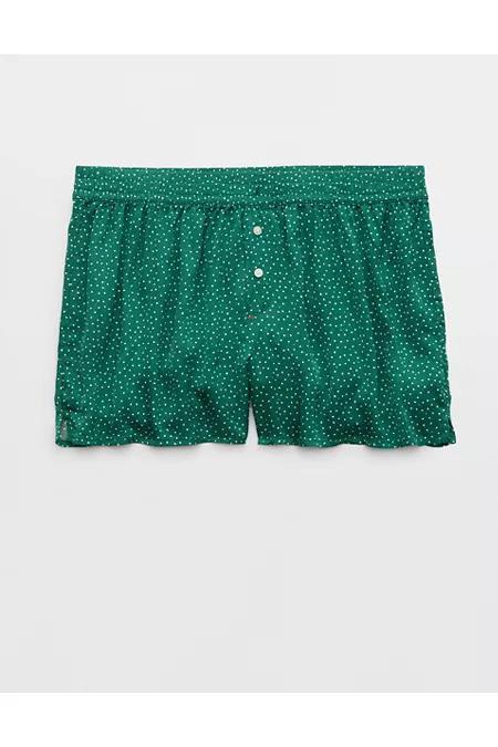 Aerie Off-Duty Satin Boxer Women's Product Image