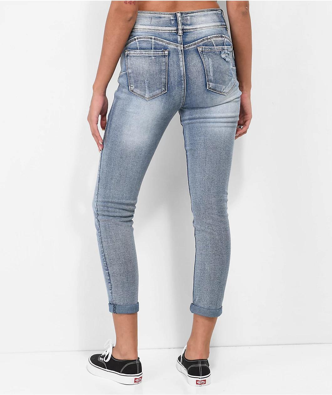 Thrill Jeans High Rise Indigo Skinny Jeans Product Image