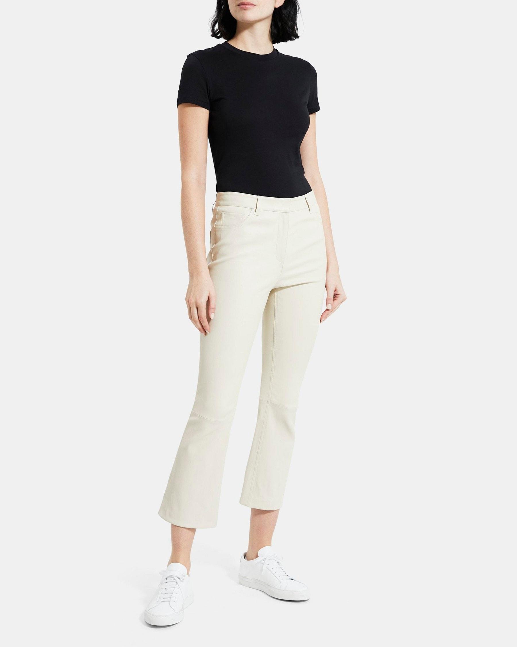 5-Pocket Flare Pant in Leather Product Image