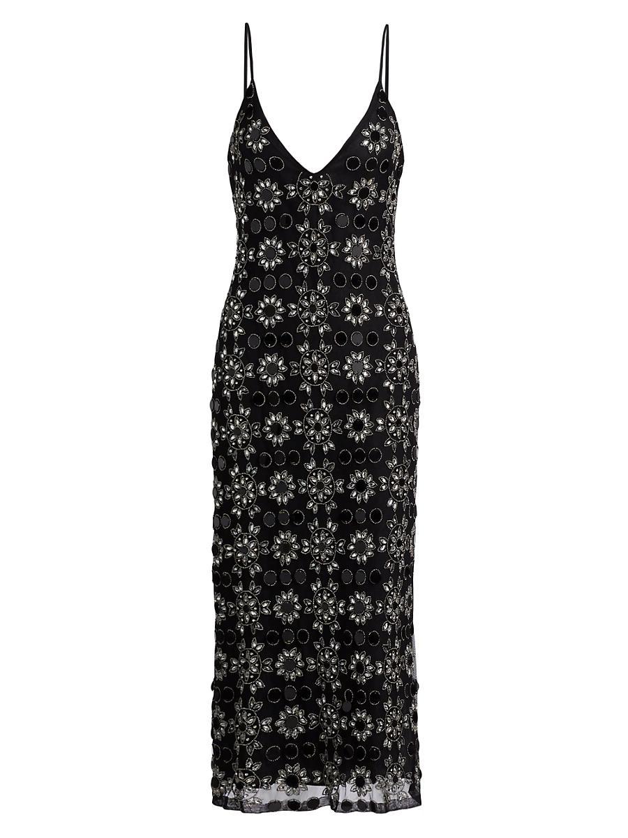 Womens Lauriane Embellished Midi-Dress Product Image