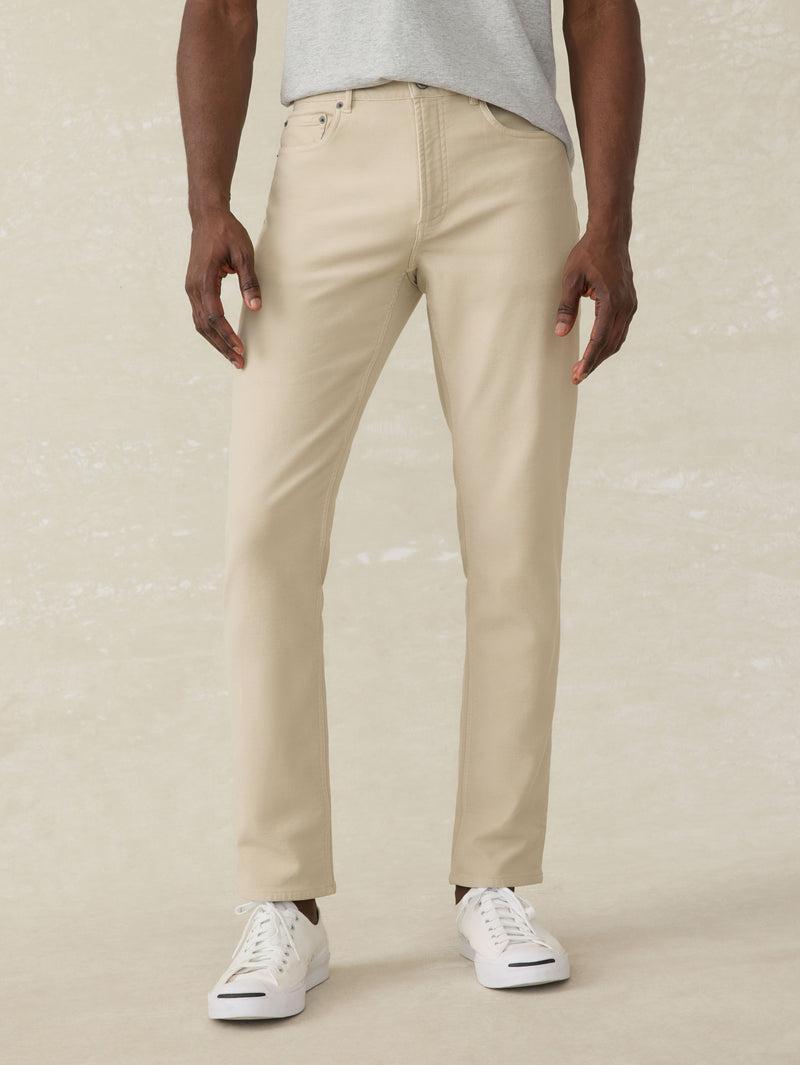 Stretch Terry 5-Pocket Athletic Fit Pant - Stone Product Image