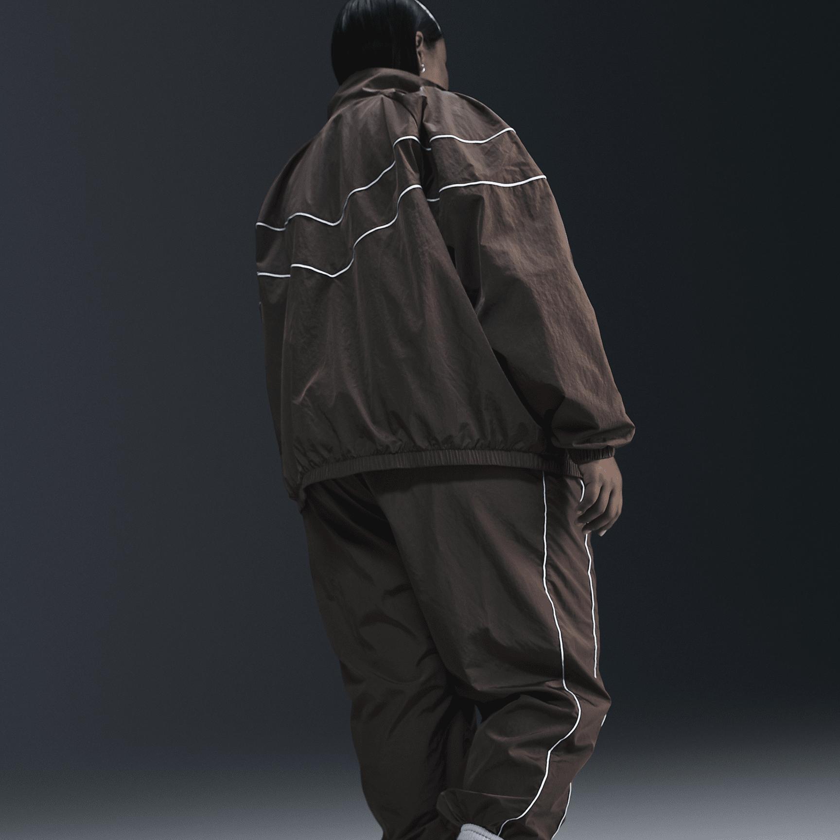 Nike Windrunner Women's High-Waisted Woven Open-Hem Pants (Plus Size) Product Image