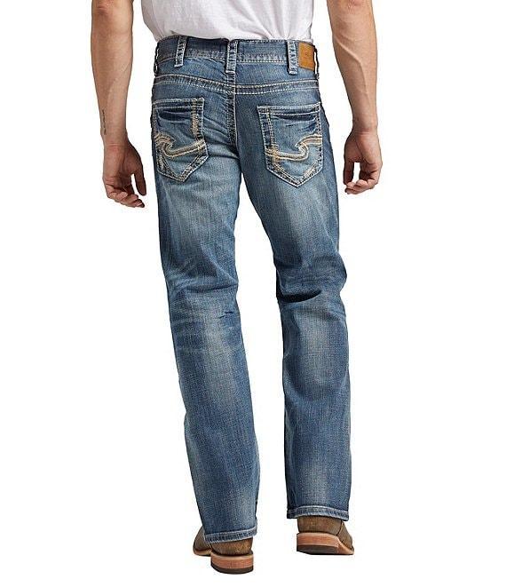 Silver Jeans Co. Zac Relaxed Fit Straight Leg Dusted Denim Jeans Product Image