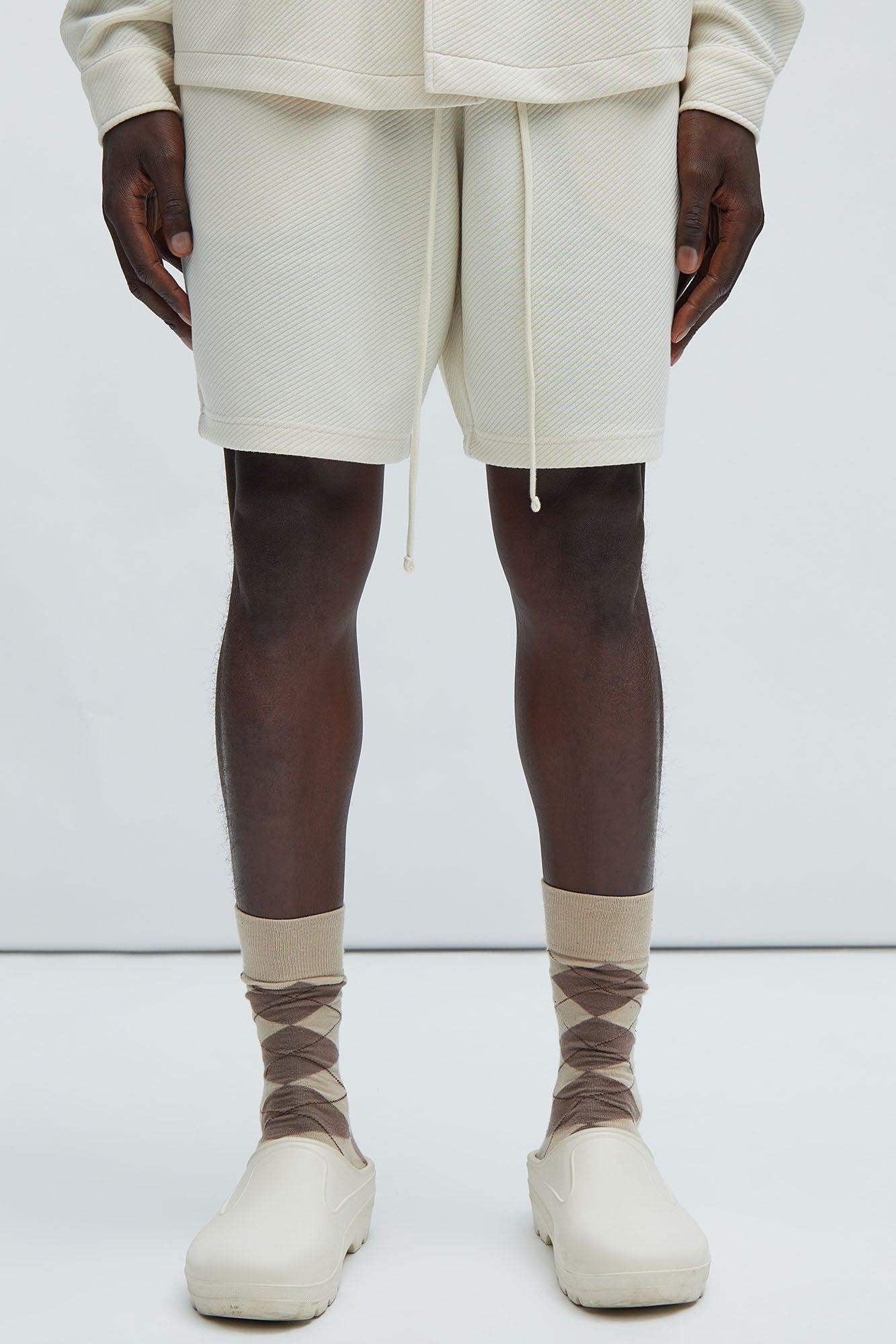 Kina Textured Shorts - Off White Product Image