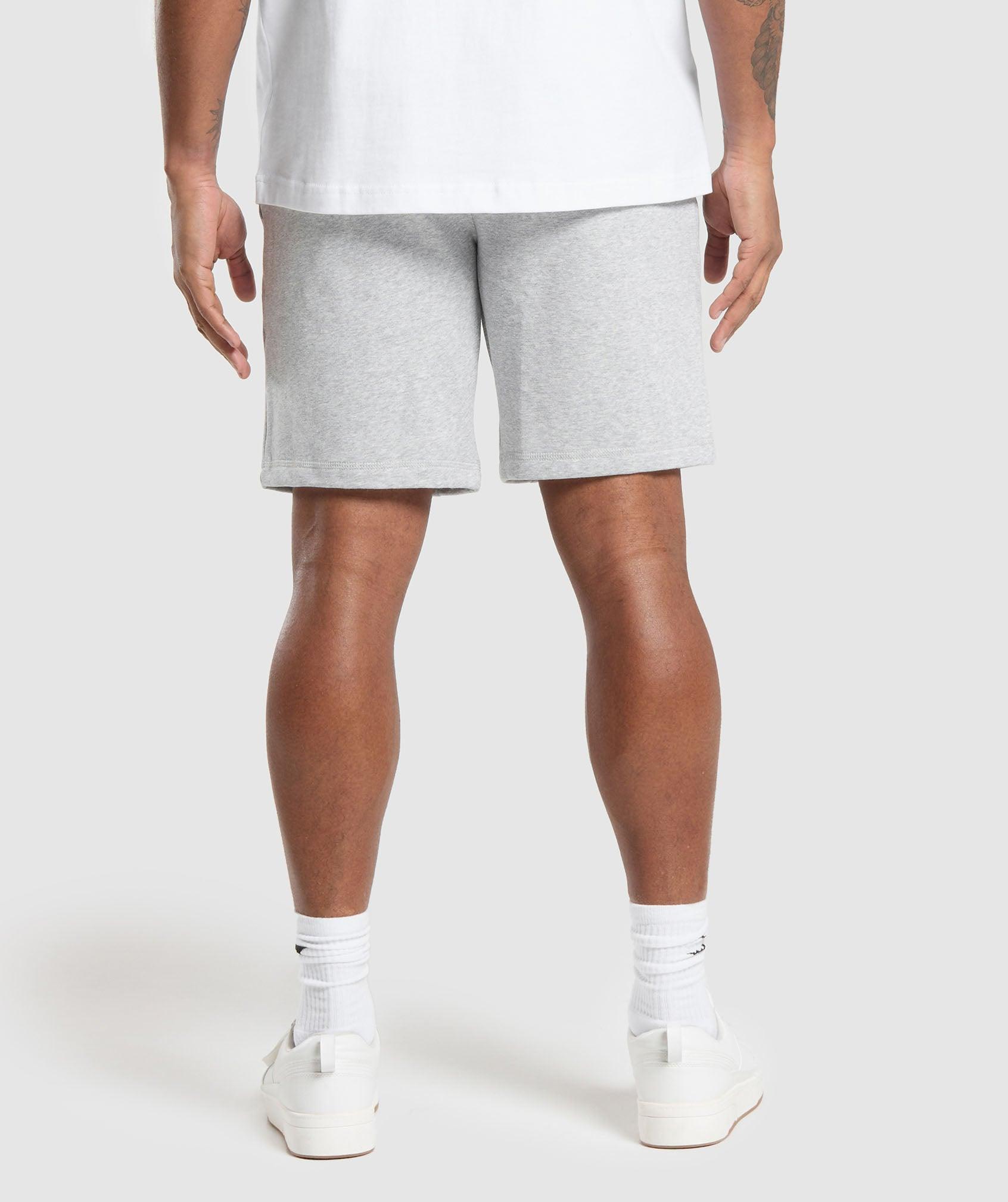 Gymshark Crest 9" Shorts - Light Grey Marl Male Product Image