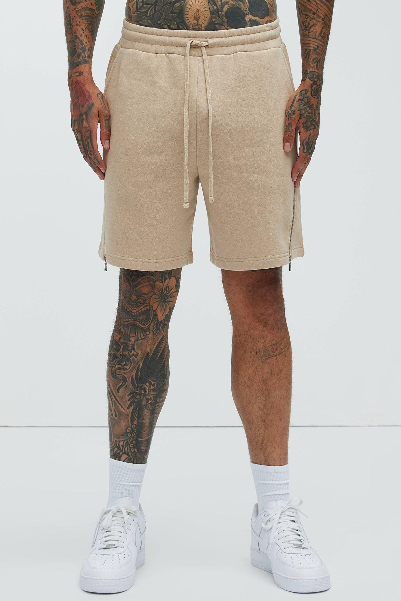 Tyson Zip It Relaxed Shorts - Tan Product Image