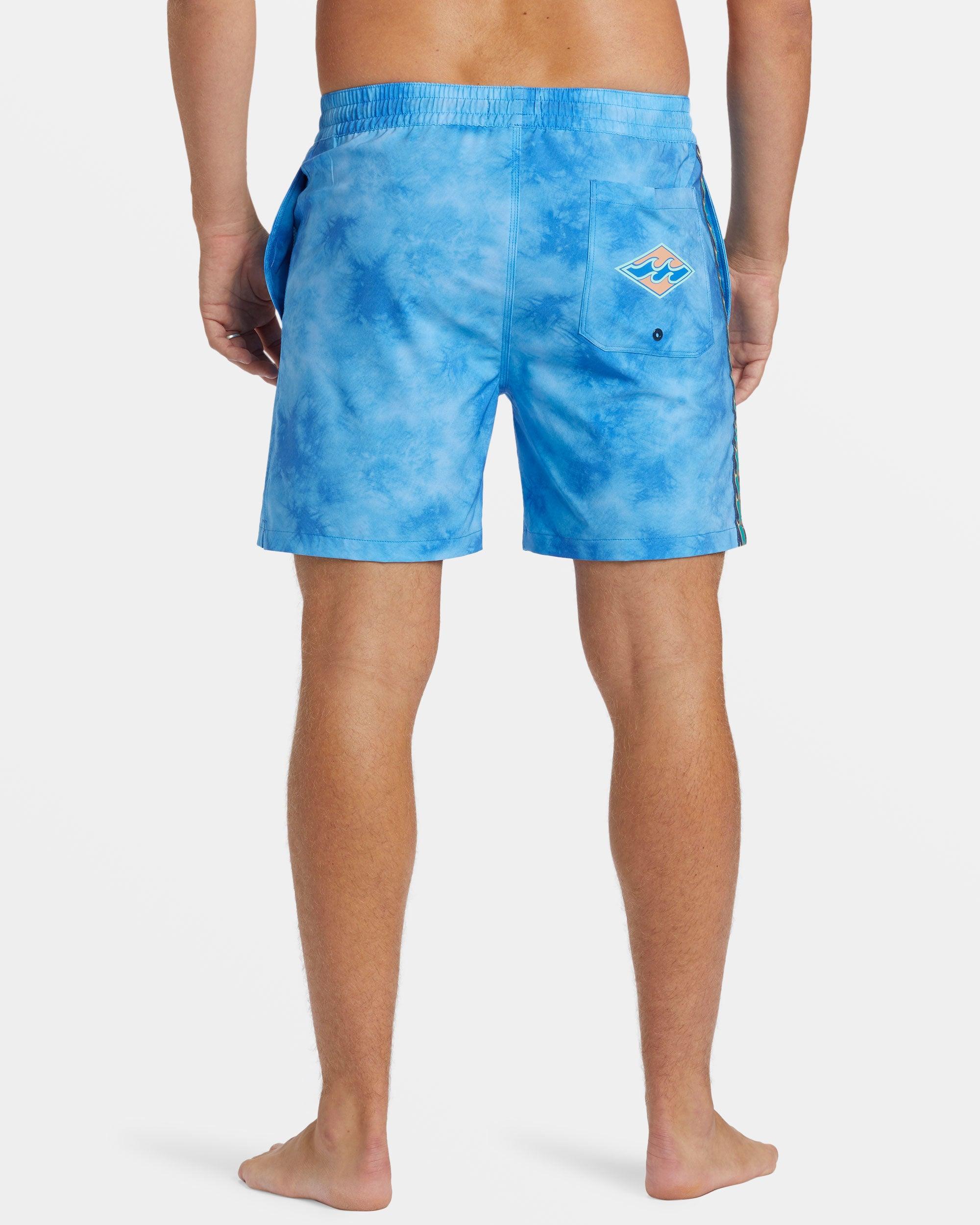 D Bah Layback 17" Swim Trunks - Blue Wash Male Product Image