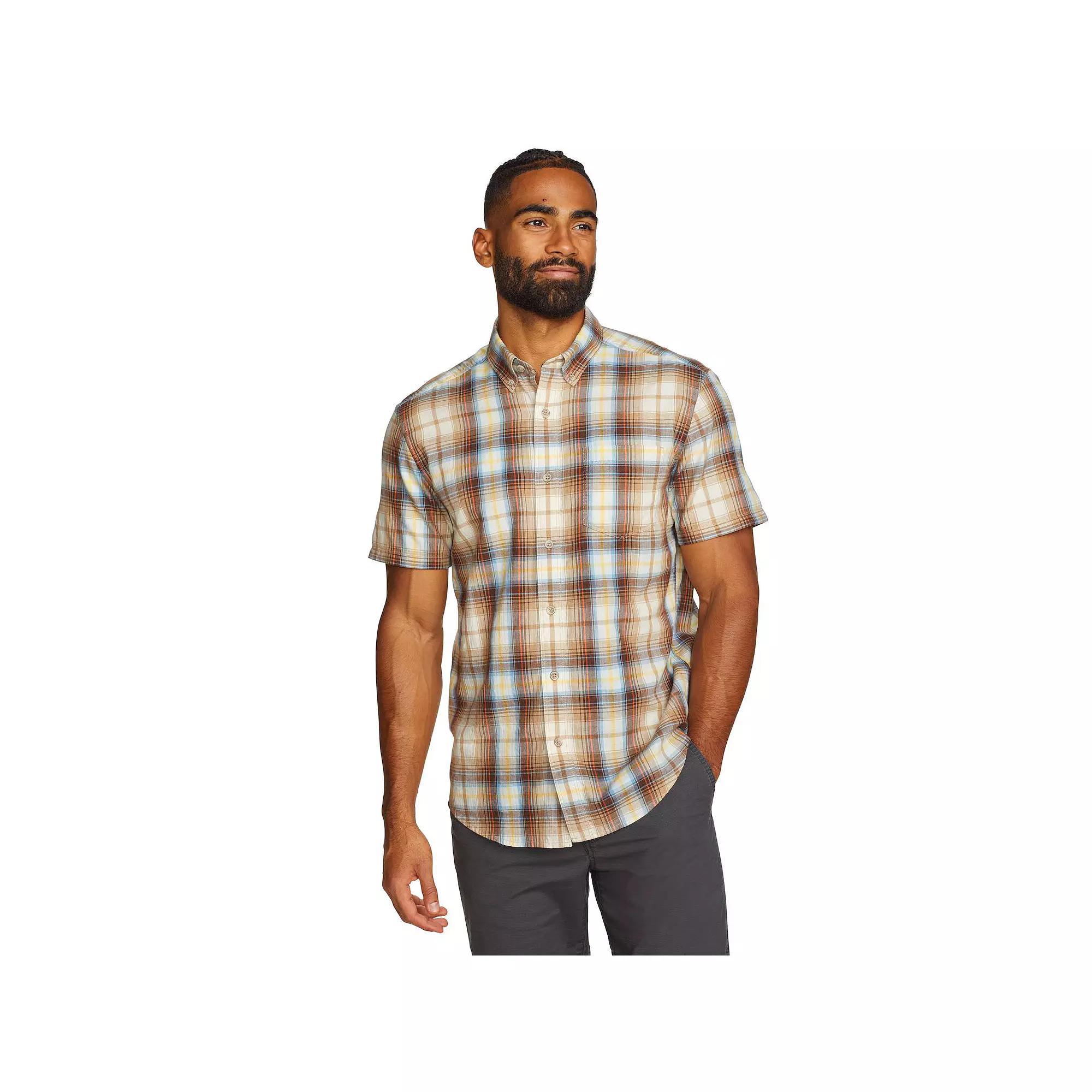 Big & Tall Eddie Bauer Short Sleeve Tidelands Button Front Shirt, Men's,  Product Image